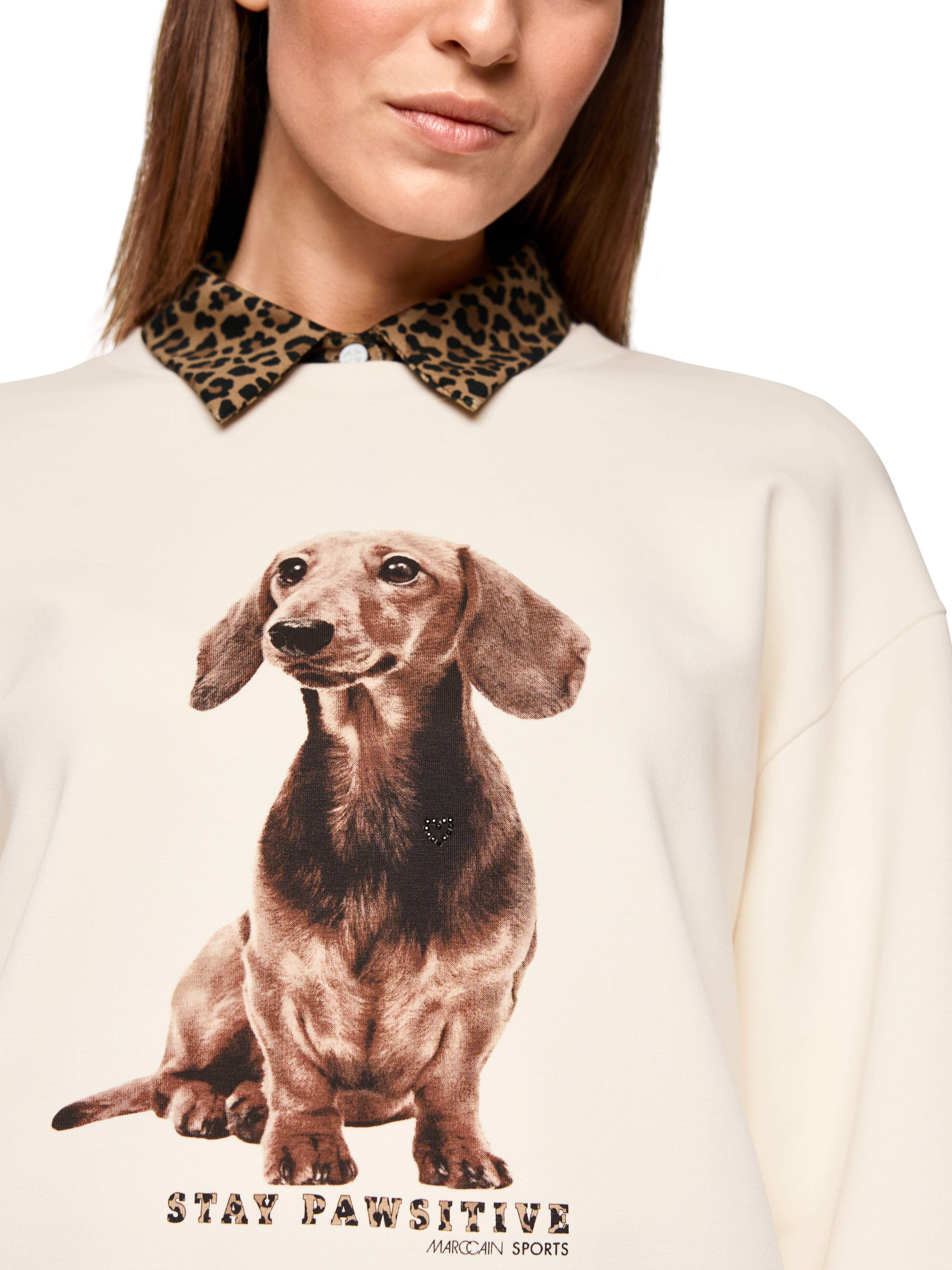 Marc Cain Sweatshirt mit Dackel-Print