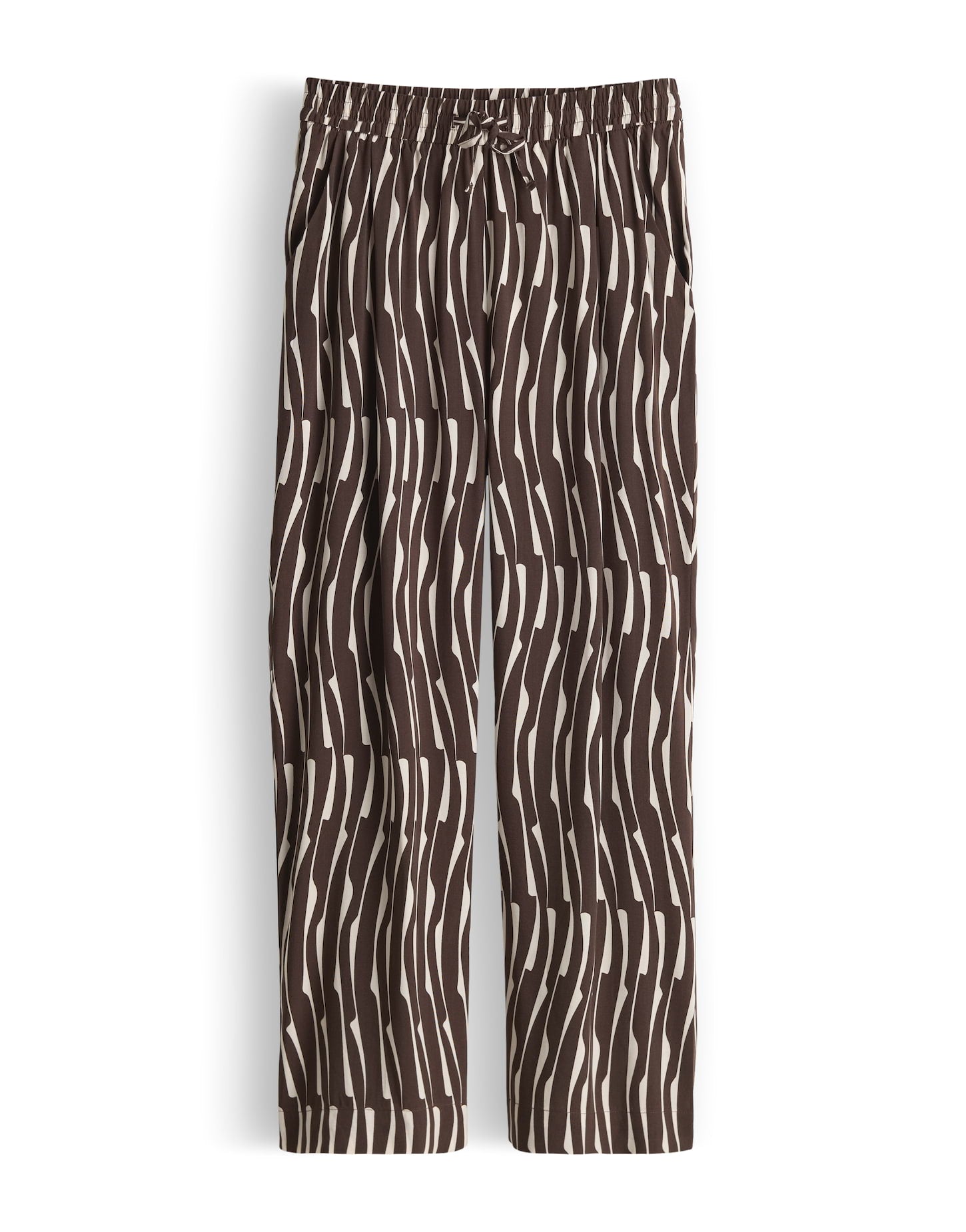 OPUS verkürzte Wide Leg Pants Marou bamboo