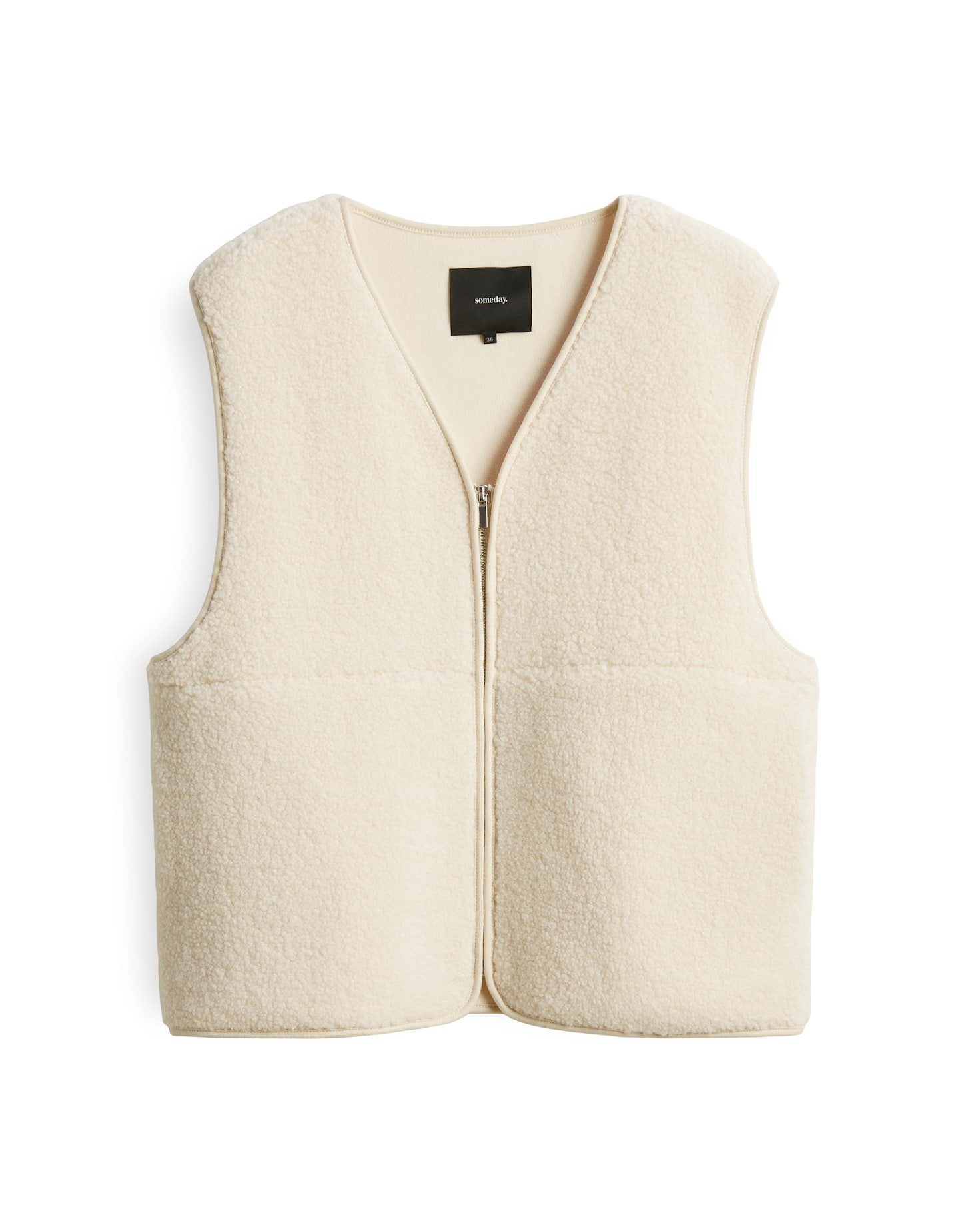 Someday Shearling-Weste Uliv