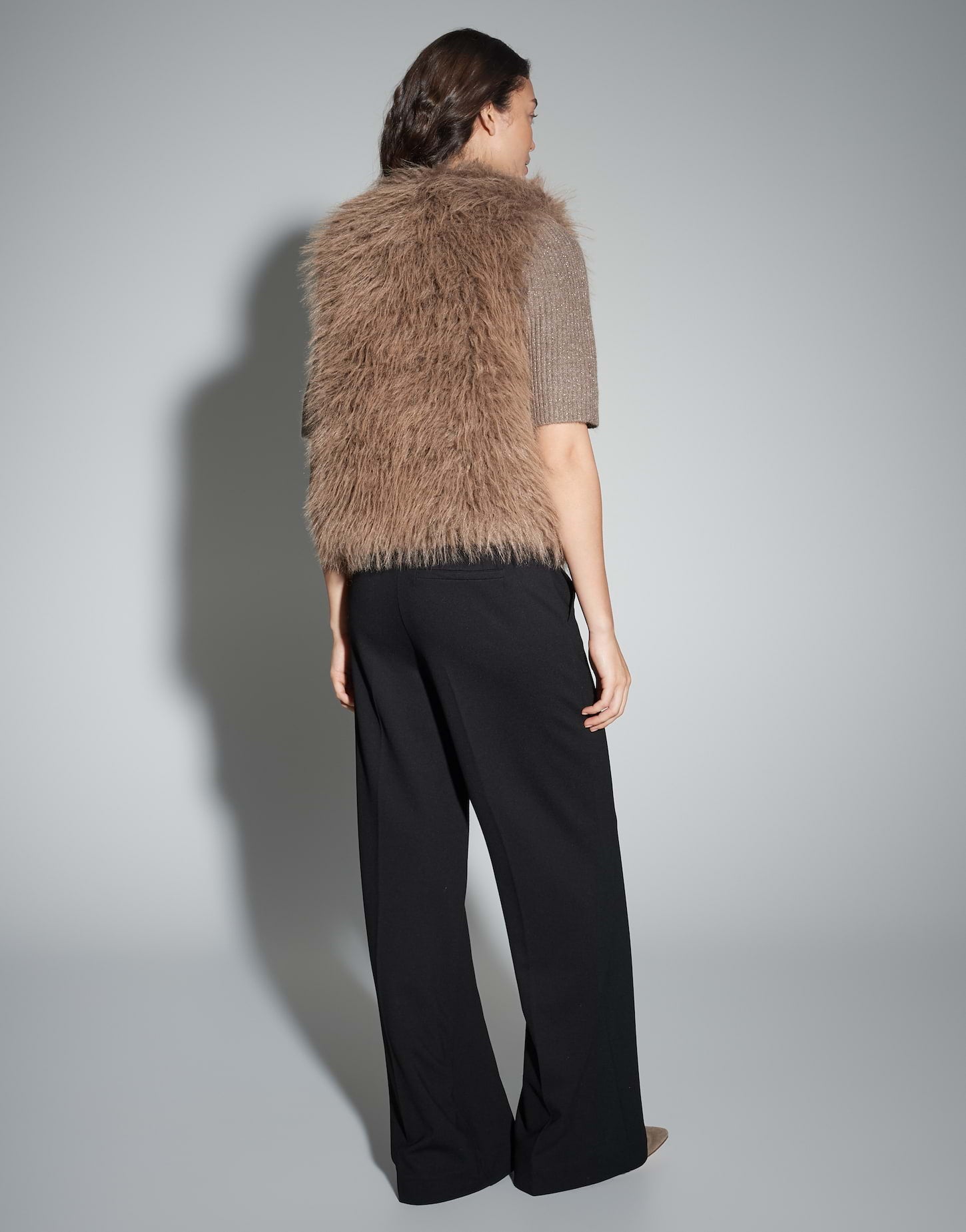 OPUS Regular Weste in Felloptik Wondra