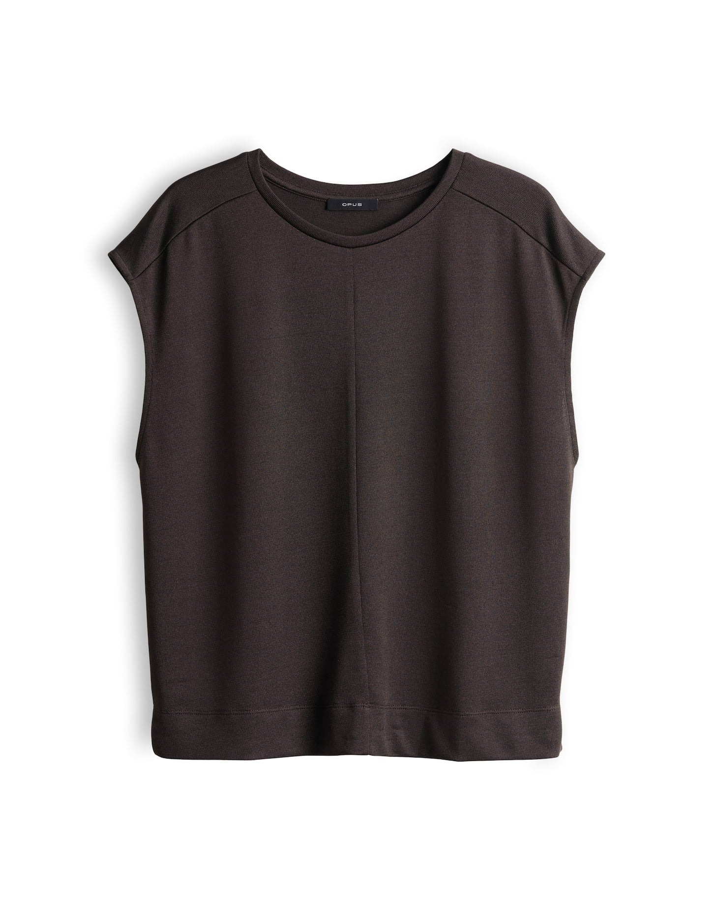 OPUS Regular Jerseyshirt mit Rippstruktur Slummi