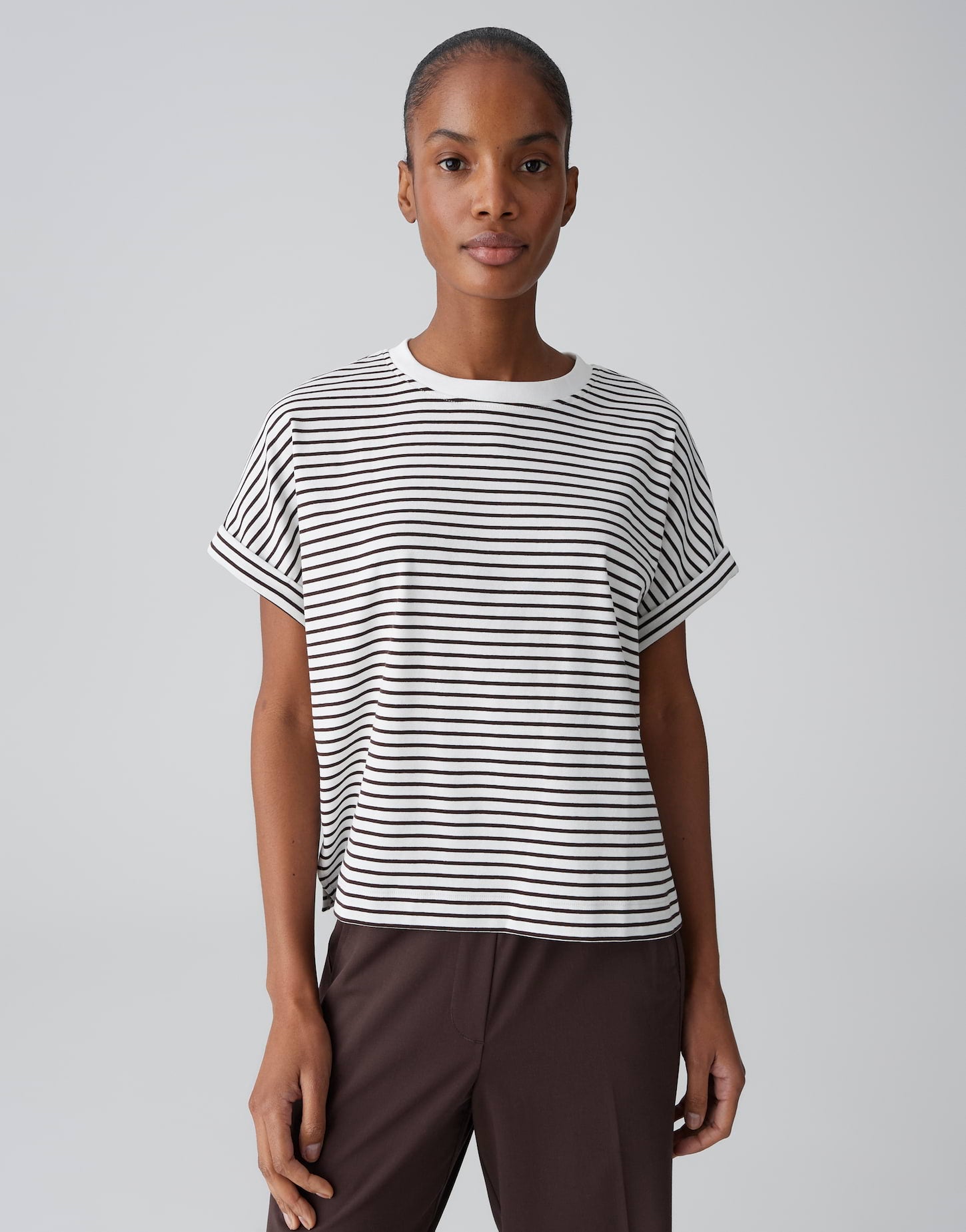 OPUS Gestreiftes T-Shirt Loose Fit Sotel