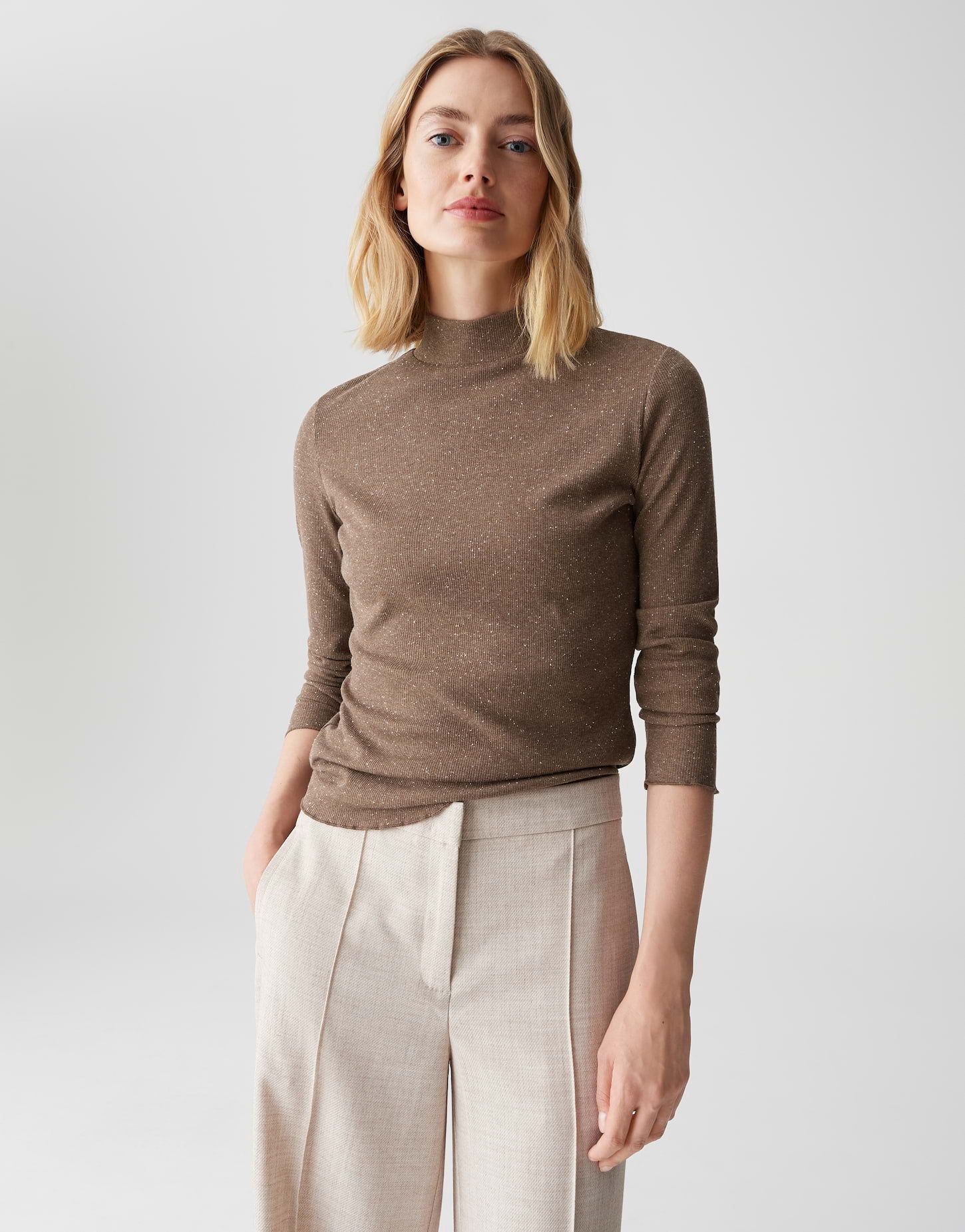 OPUS Rippjerseyshirt Suhanna curly