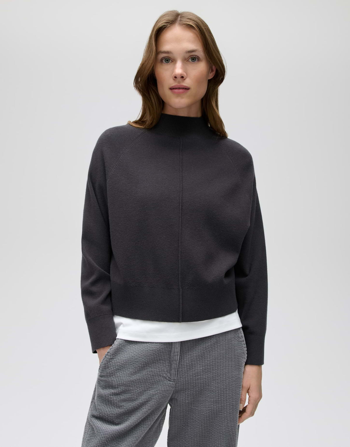 Feinstrickpullover mit Biese Loose Fit Pleem