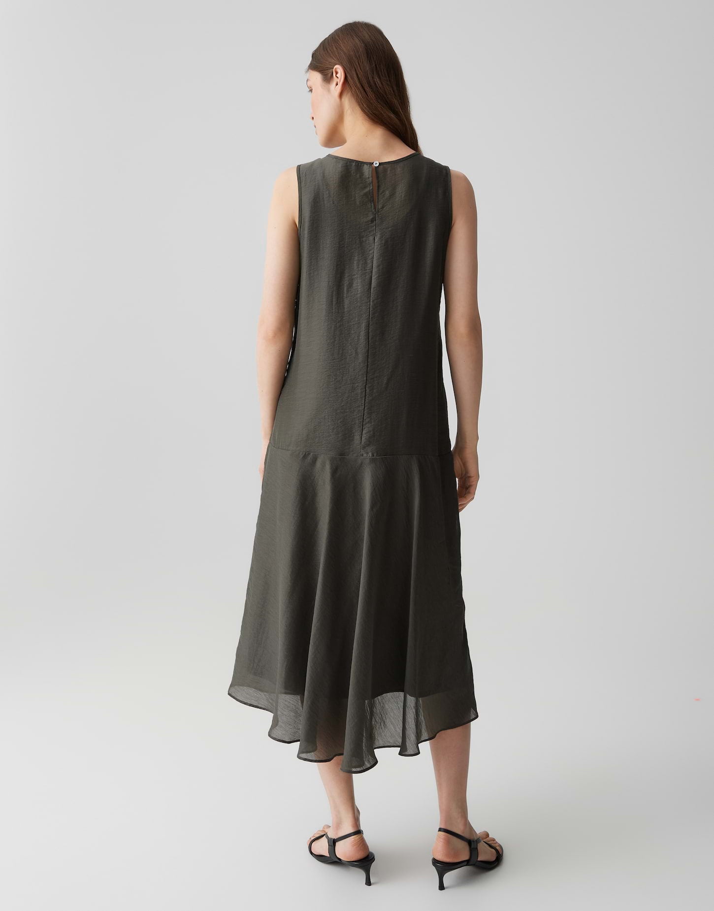 OPUS Zart fließendes Midi Kleid im Lagen Look Welsa
