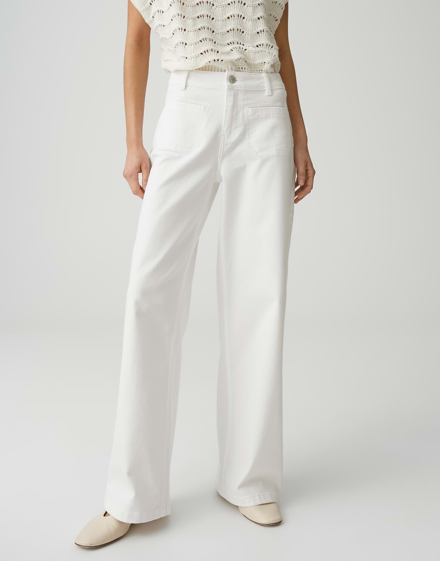 OPUS Wide Leg Jeans Mid Rise Miva urban