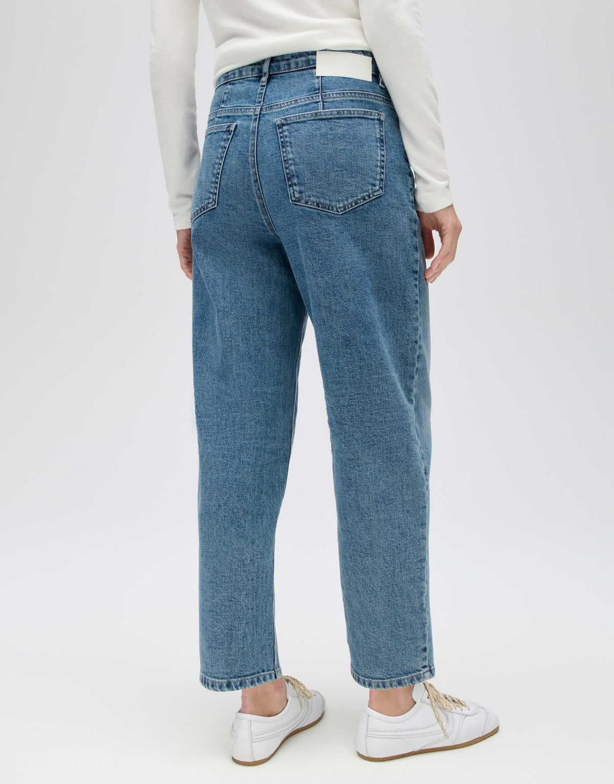 Tapered Jeans aus Baumwoll Mix High Rise Maxie horizon