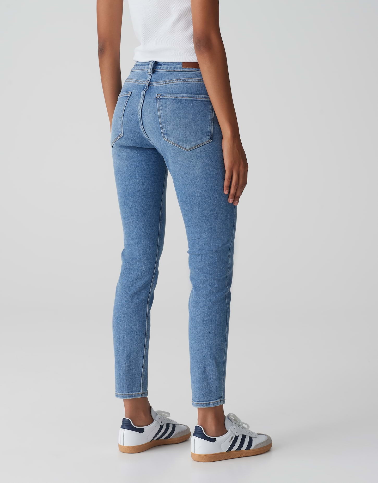 OPUS Skinny Jeans Low Rise Elma ocean blue