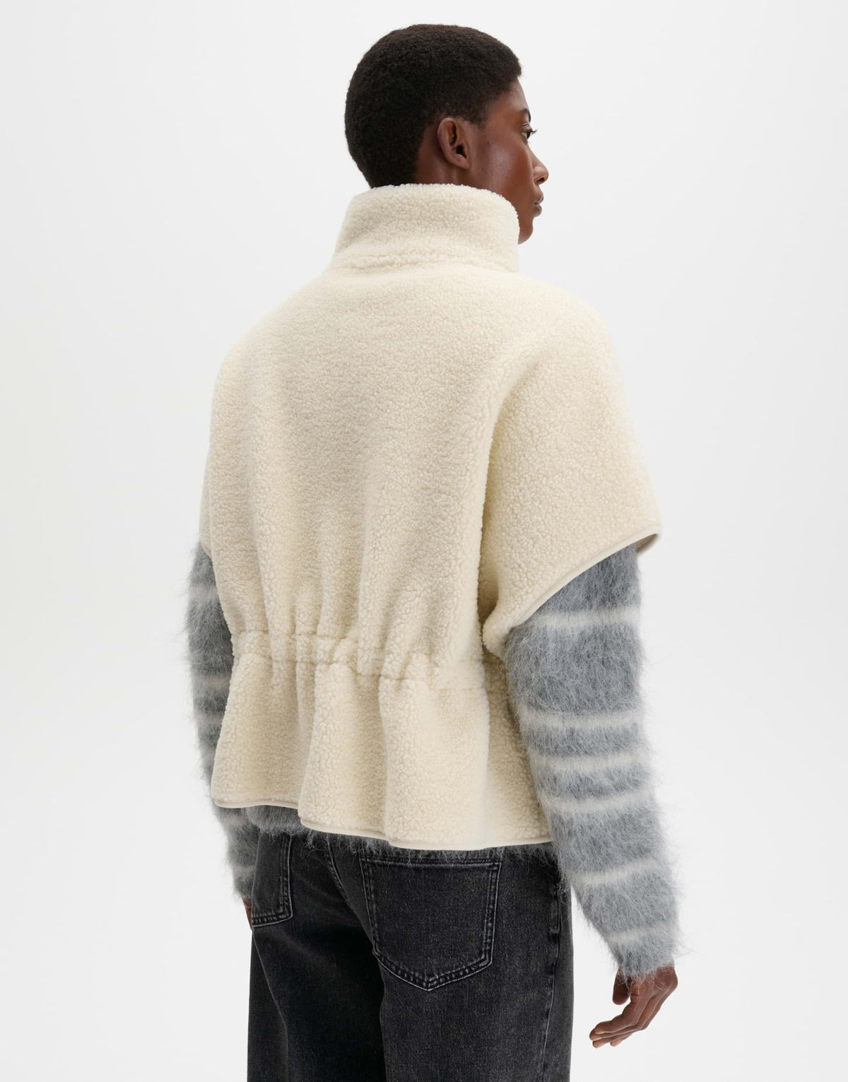 Cape aus weichem Teddyfell Loose Fit Ukara