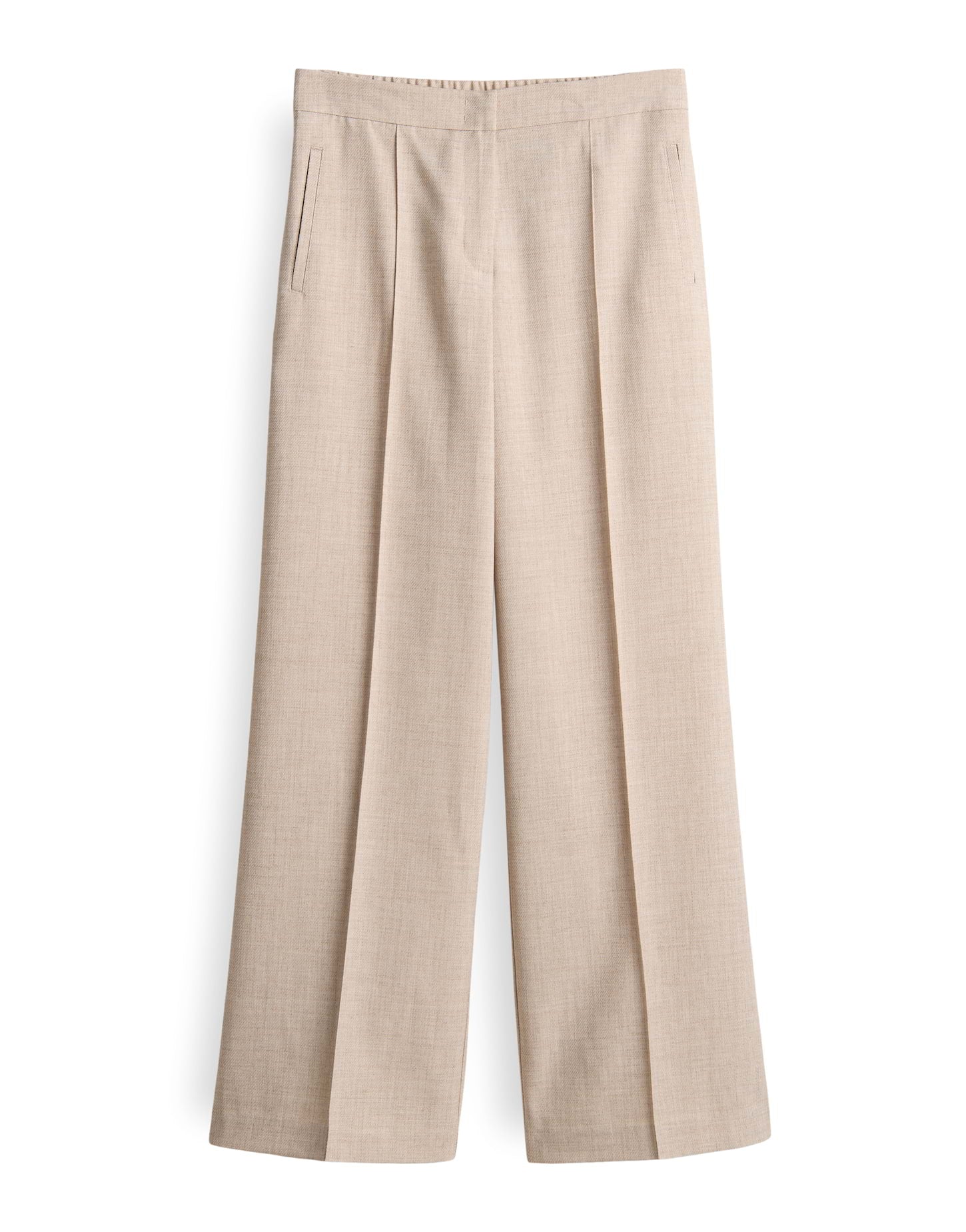 OPUS Wide Leg Pants in Mélange Optik Maiga cozy
