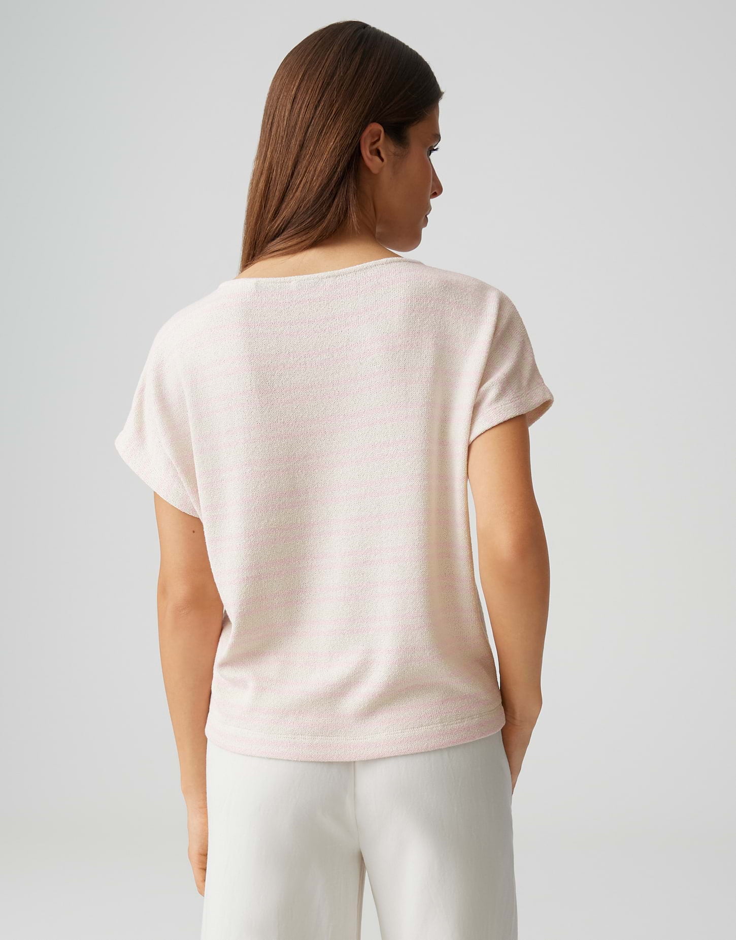 OPUS Gestreiftes Jerseyshirt in Strickoptik Regular Fit Sostal