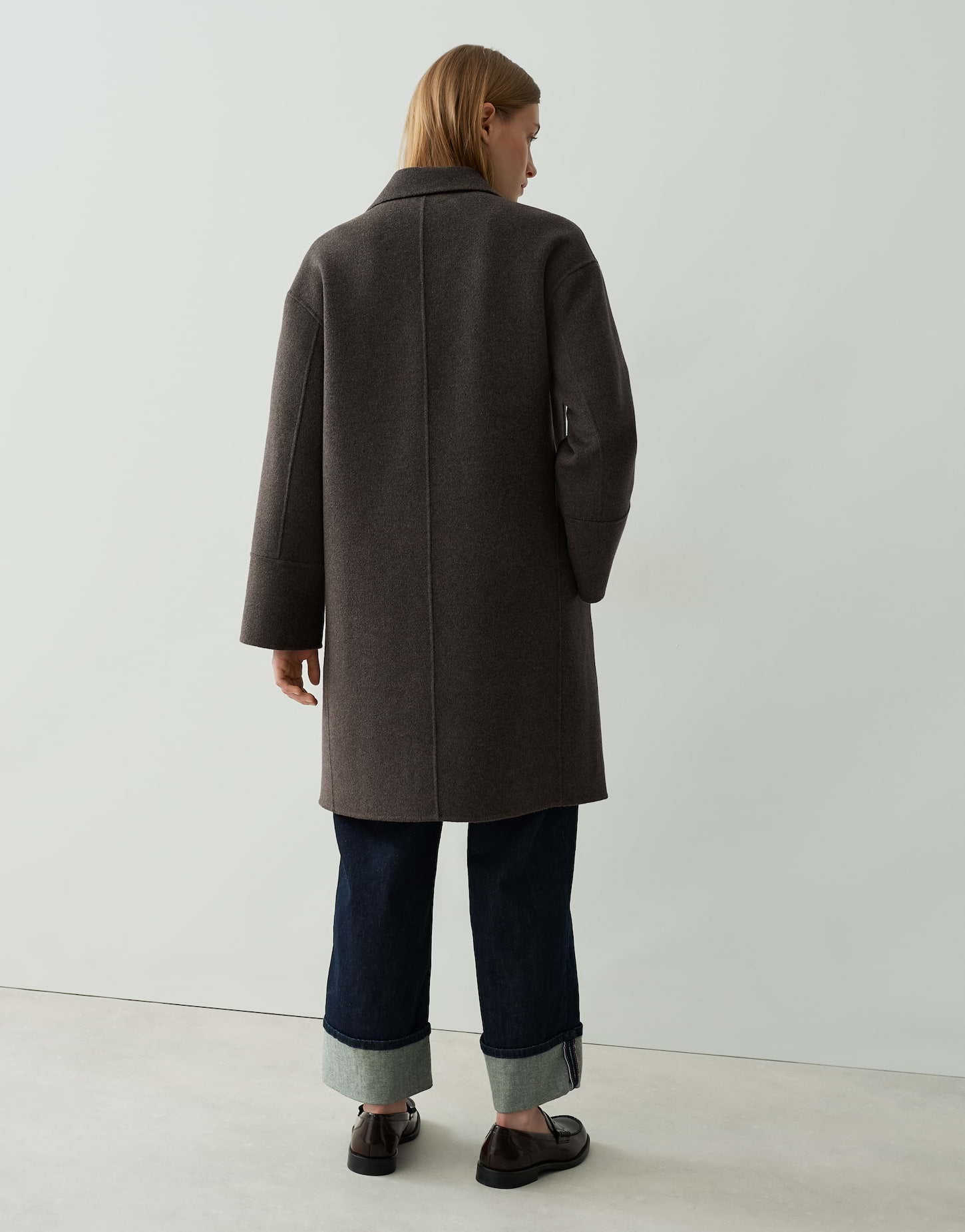 OPUS Mantel Havilda Doppelreiher aus Double Wollmix