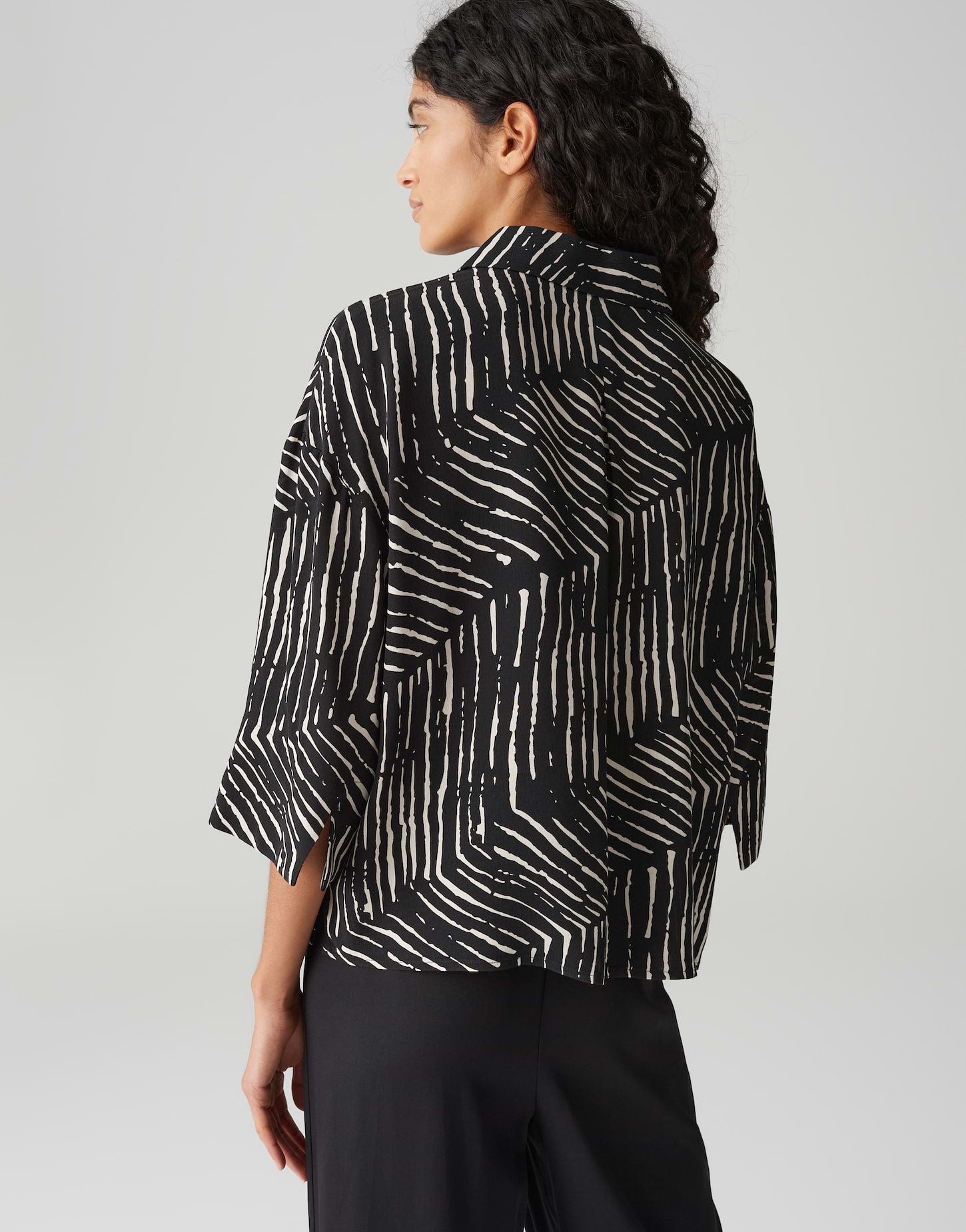 Bluse Fiana palm leaves