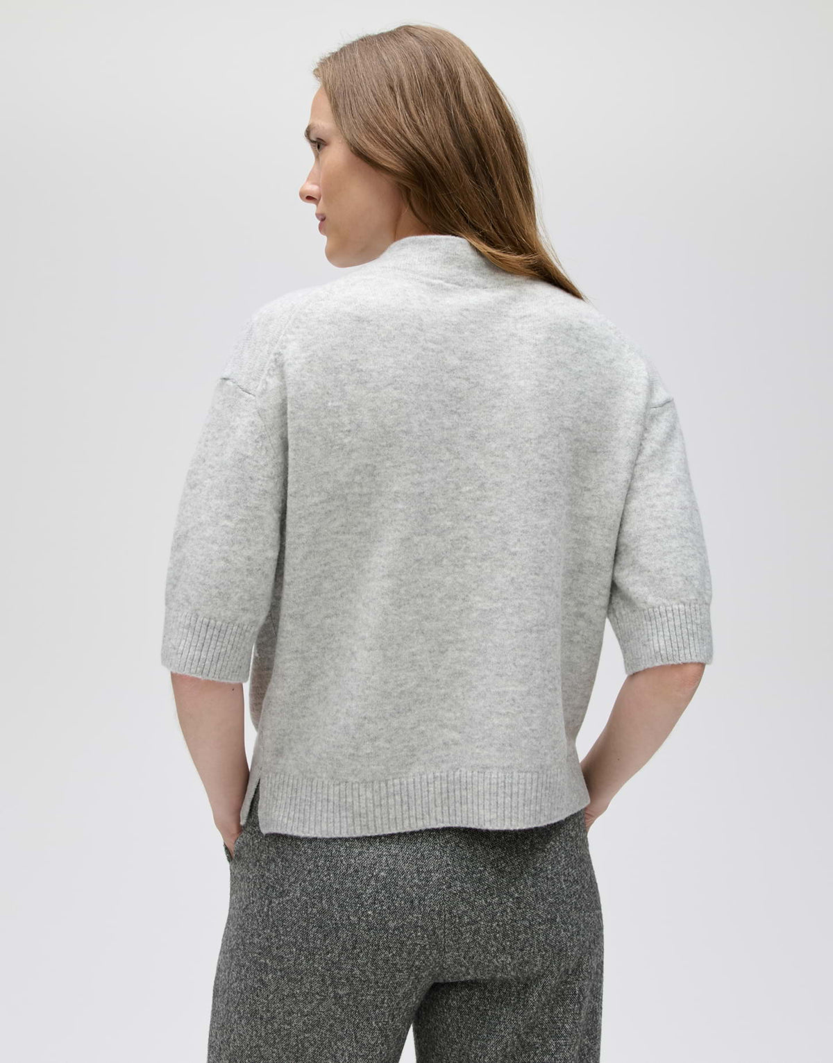 Boxy Strickshirt mit Woll Anteil Pifko