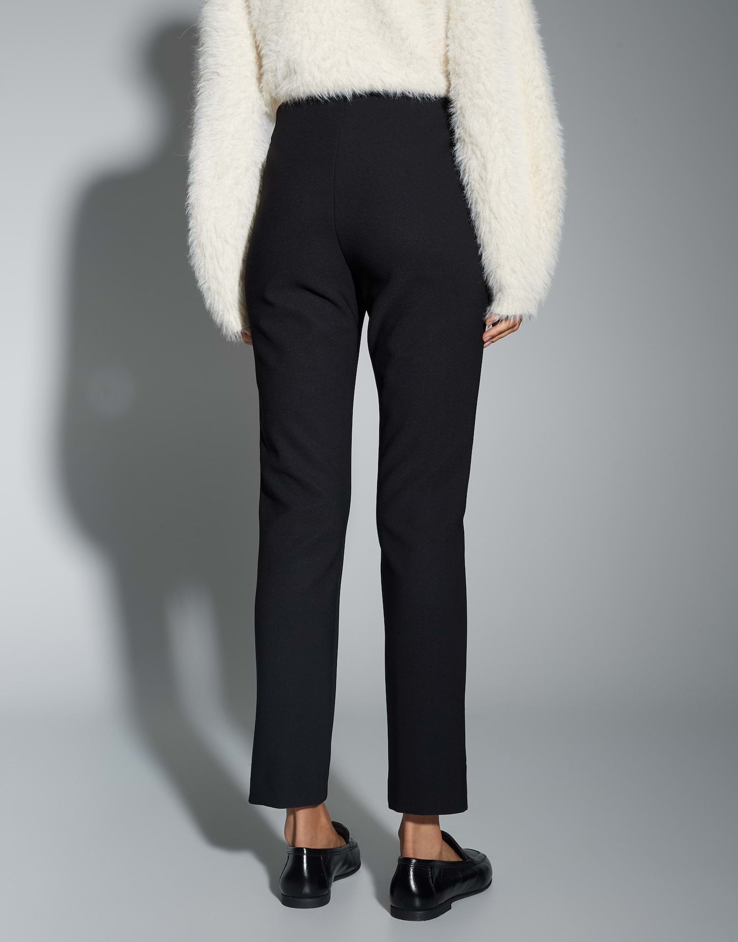 OPUS Slim Stretchhose aus Interlock Jersey Elvina night