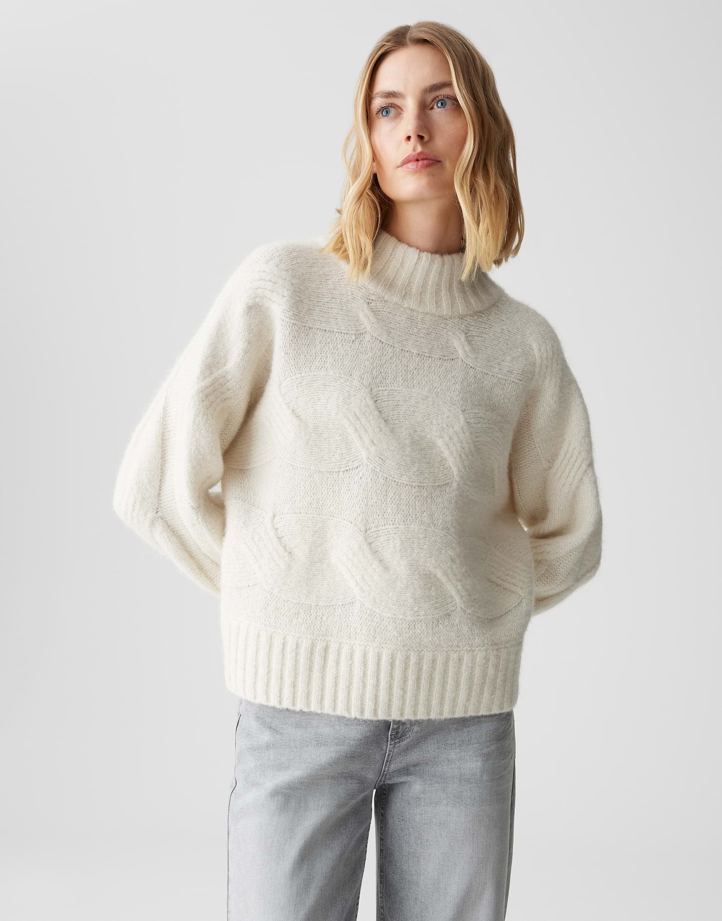 OPUS Zopfmuster Pullover Portree