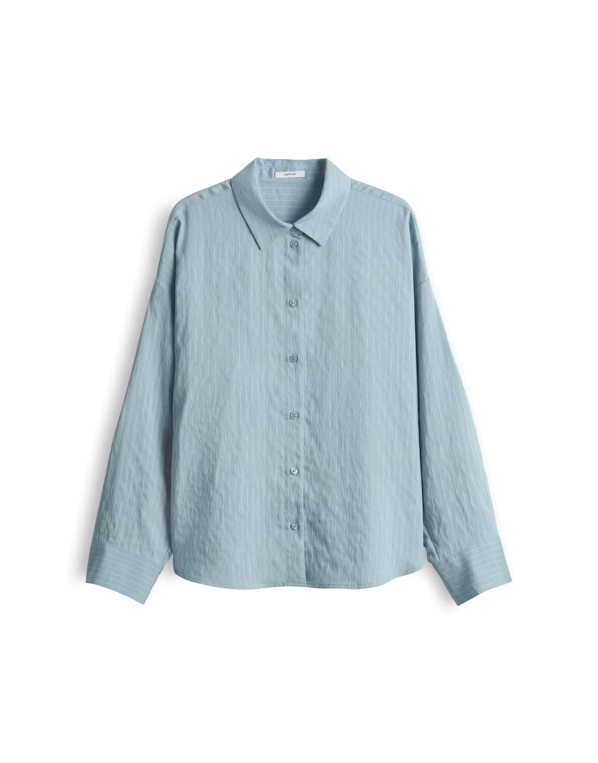Oversized Hemdbluse mit Faltendetail am Ärmel Flui