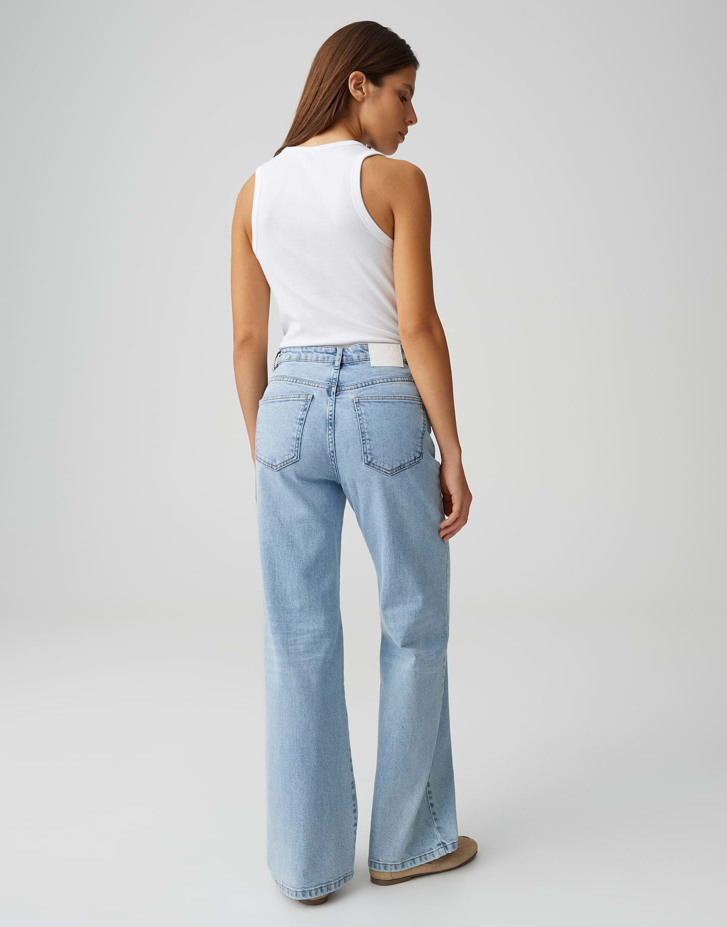OPUS Wide Leg Jeans mit Stretchanteil High Rise Mivy