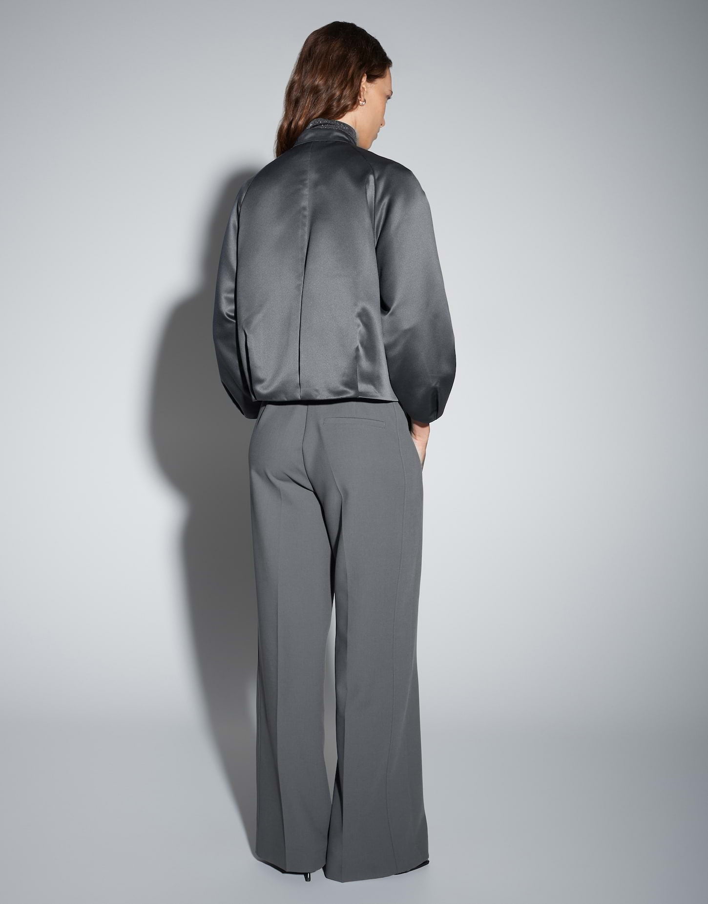 Someday Boxy Blousonjacke aus Satin Noriella