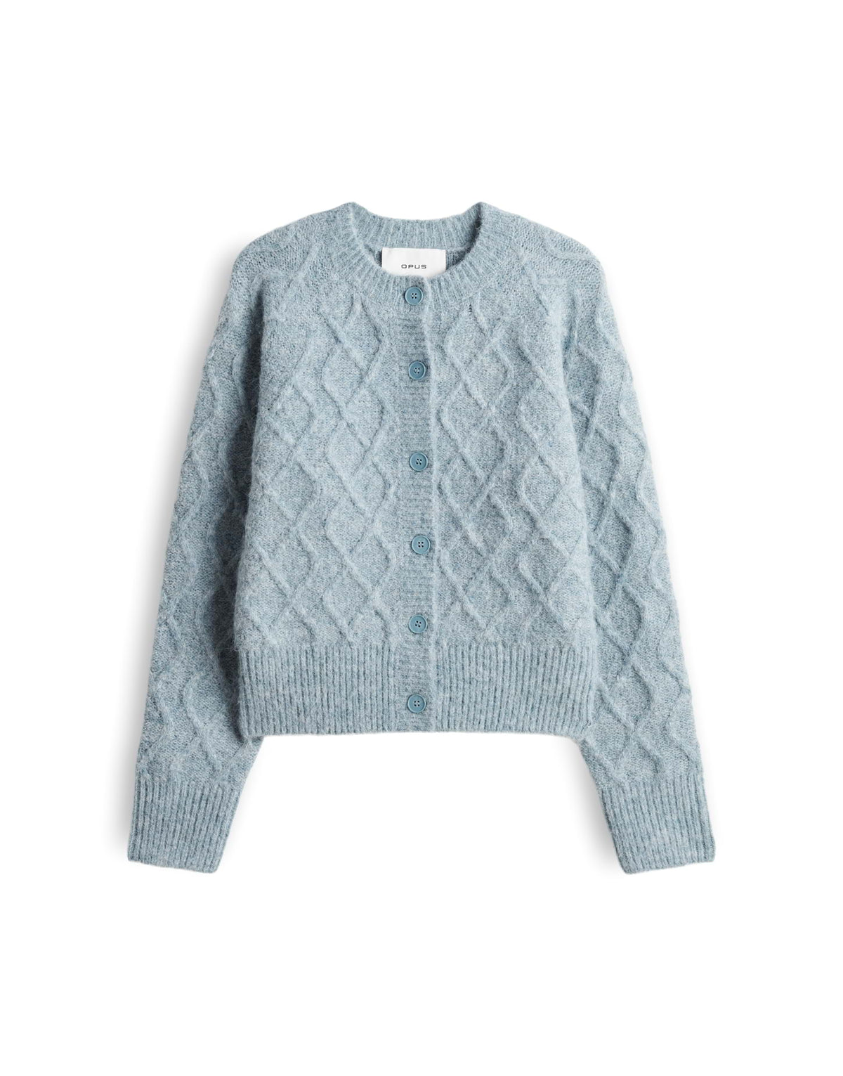 Cardigan mit Zopfstrickmuster Slim Fit Dable