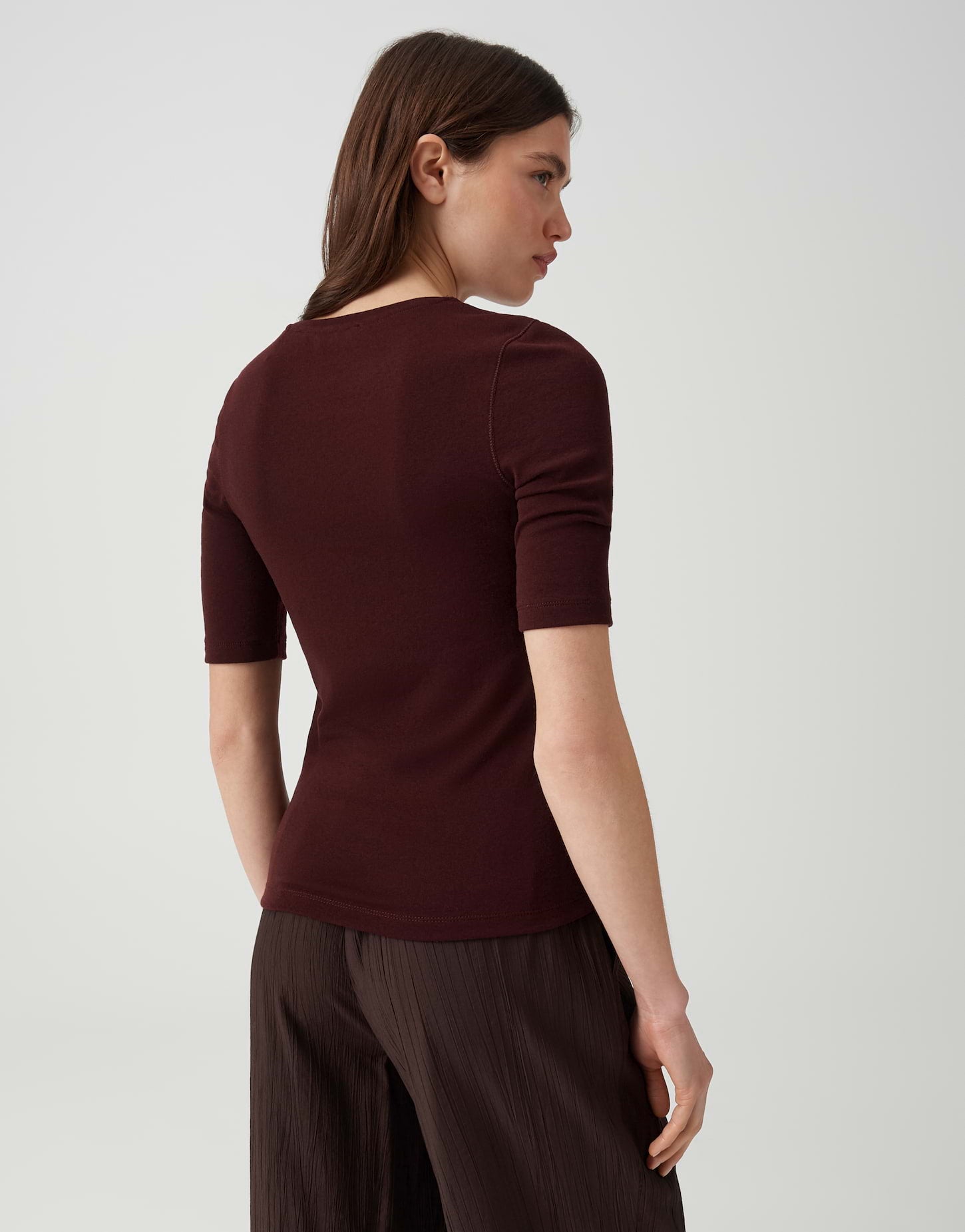 OPUS Jerseyshirt mit feiner Mélange Slim Fit Sorela