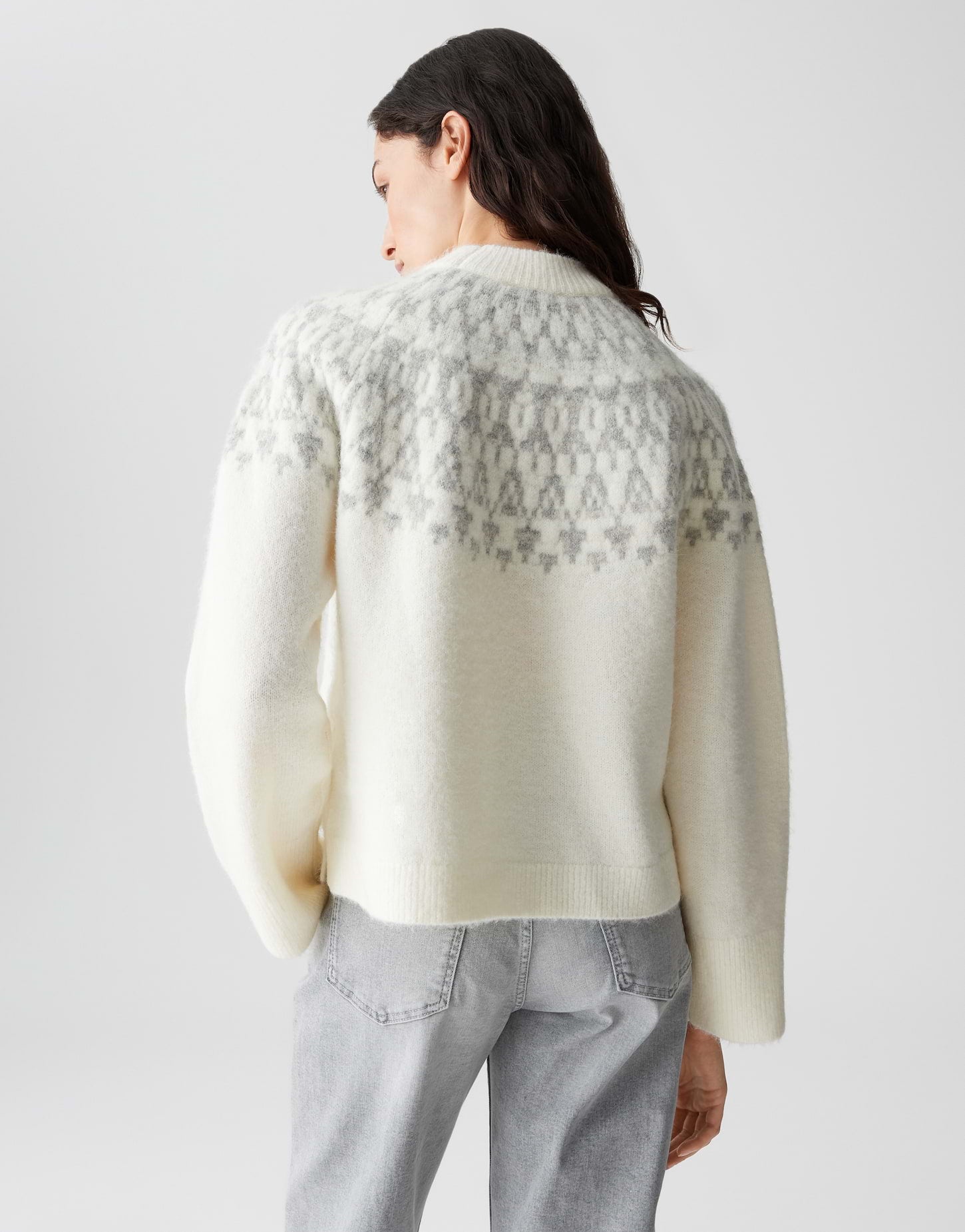 OPUS Regular Strickpullover mit Fair-Isle-Muster Porway