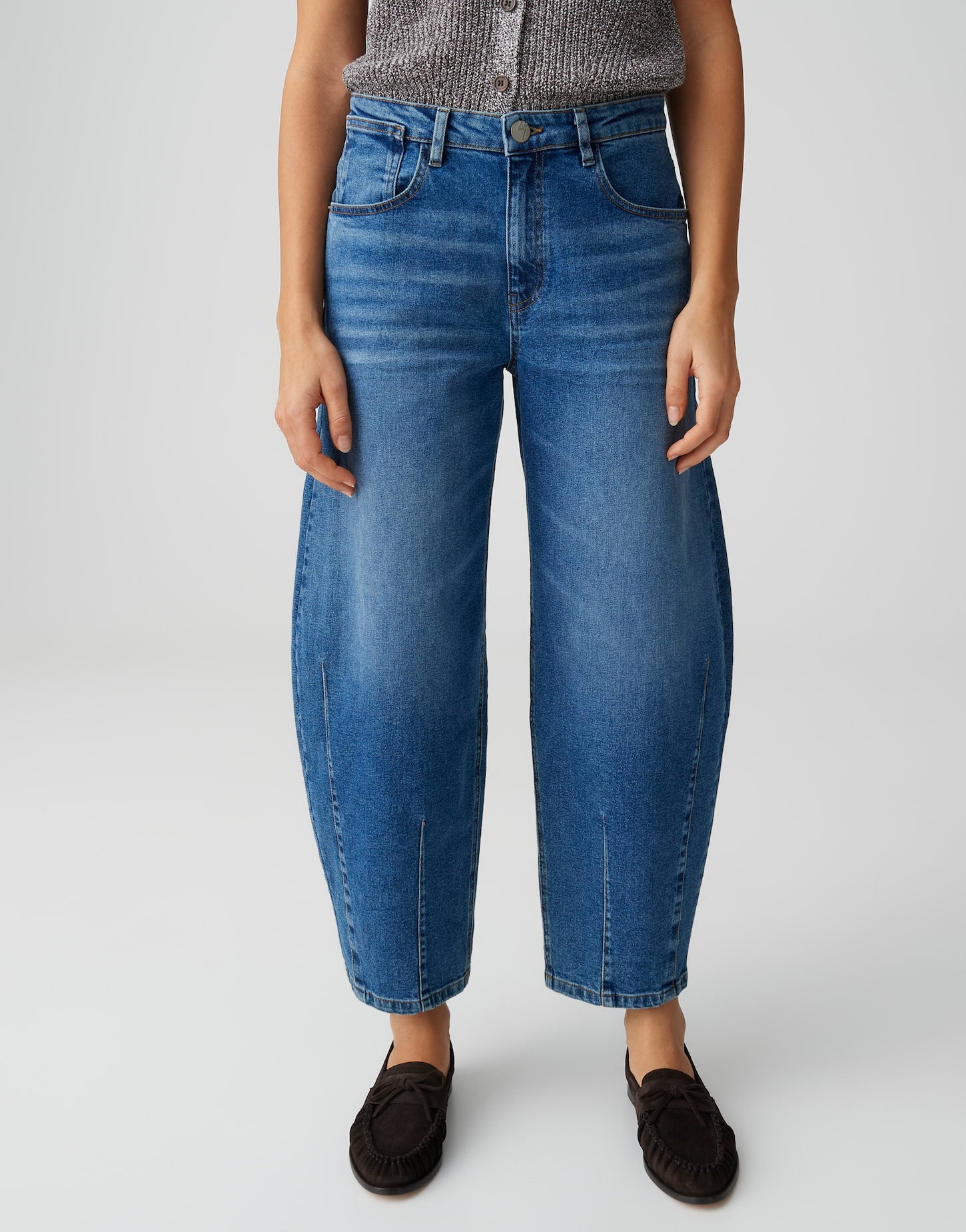 OPUS Barrel Jeans Mid Rise Lissie bold