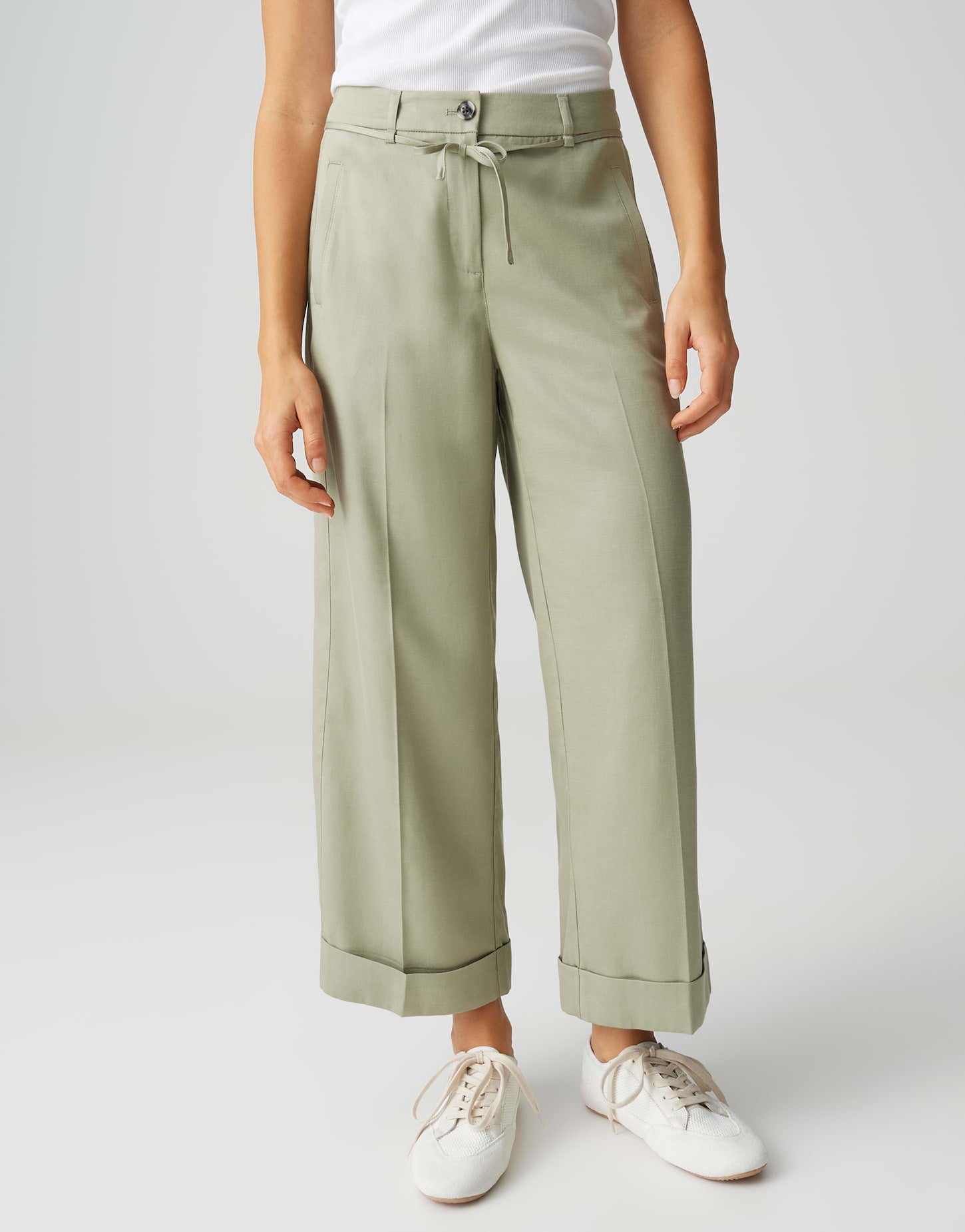 OPUS Relaxed City Pants Meeri bloom