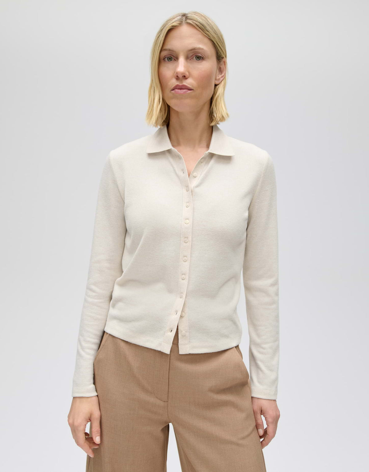 Poloshirt Style aus weichem Jersey Slim Fit Sugimi