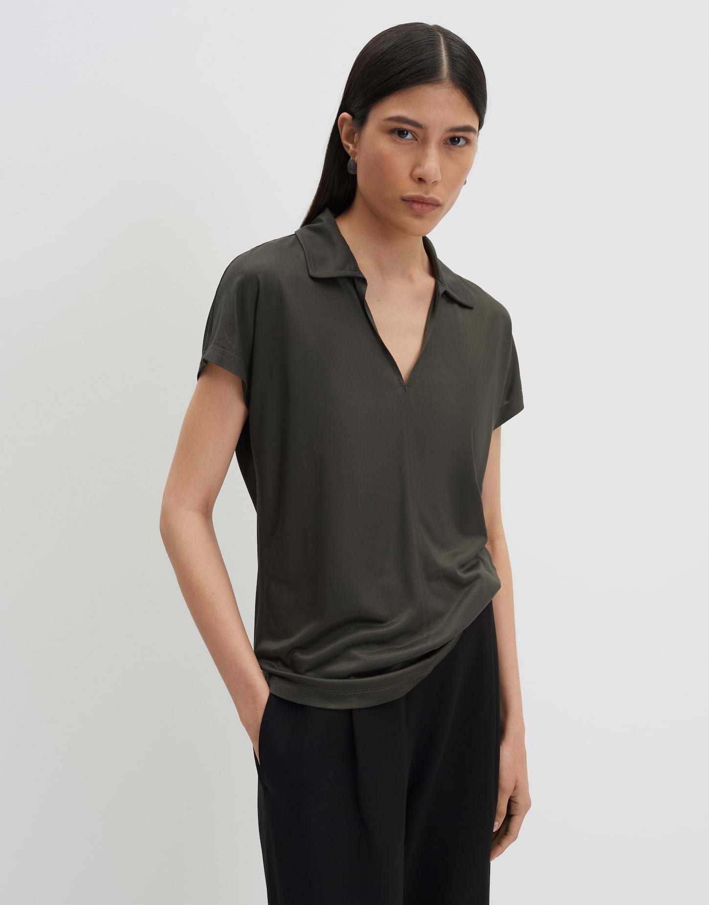 someday Regular fliessendes Poloshirt Kendri