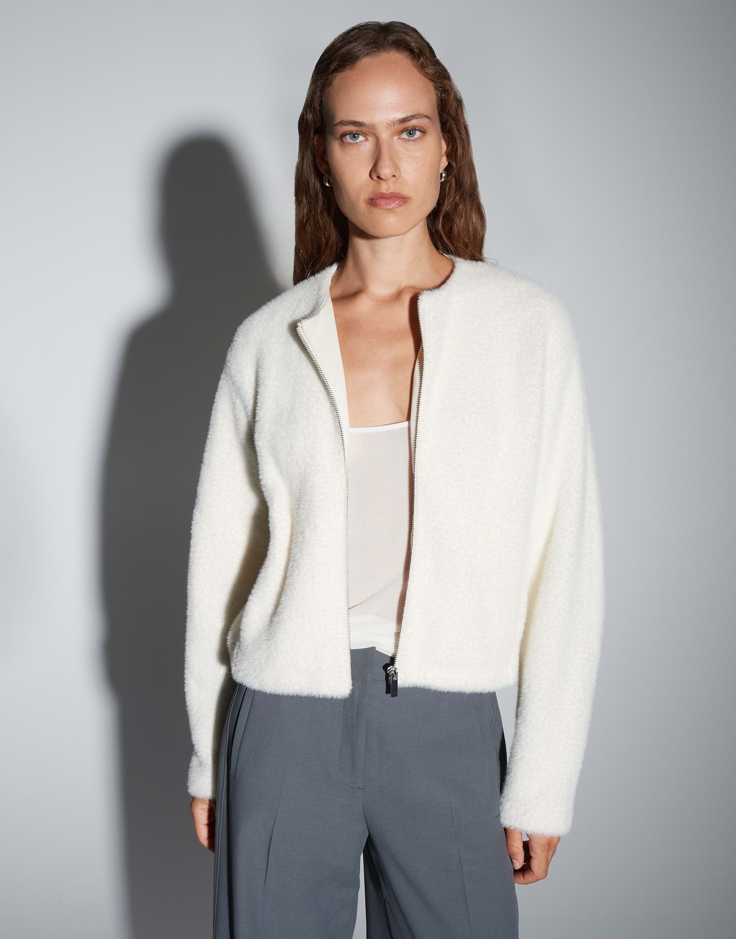 Someday Regular Blouson mit flauschiger Oberfläche Umayan