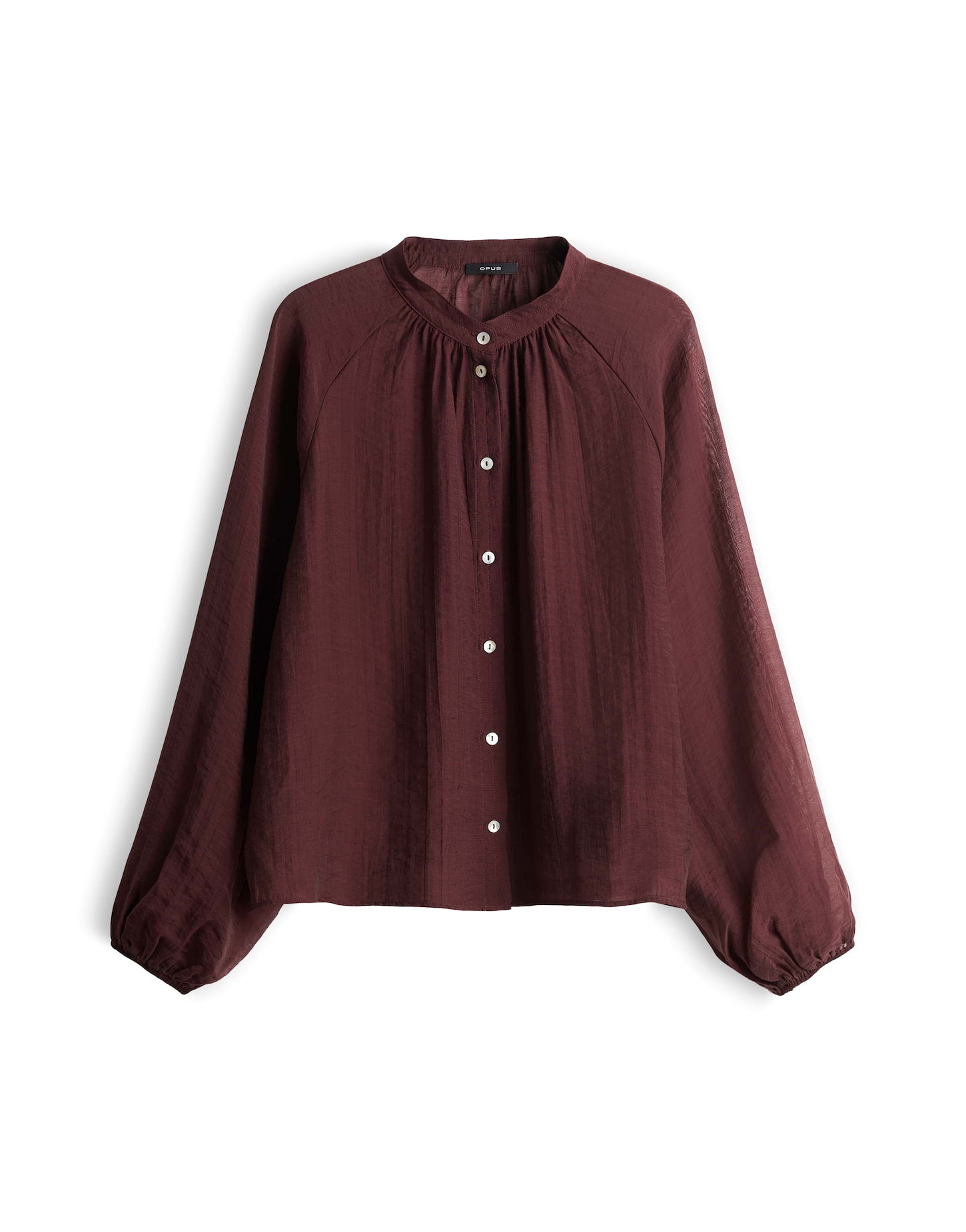 OPUS Oversized Tunikabluse mit zartem Crash Effekt Fabrielle