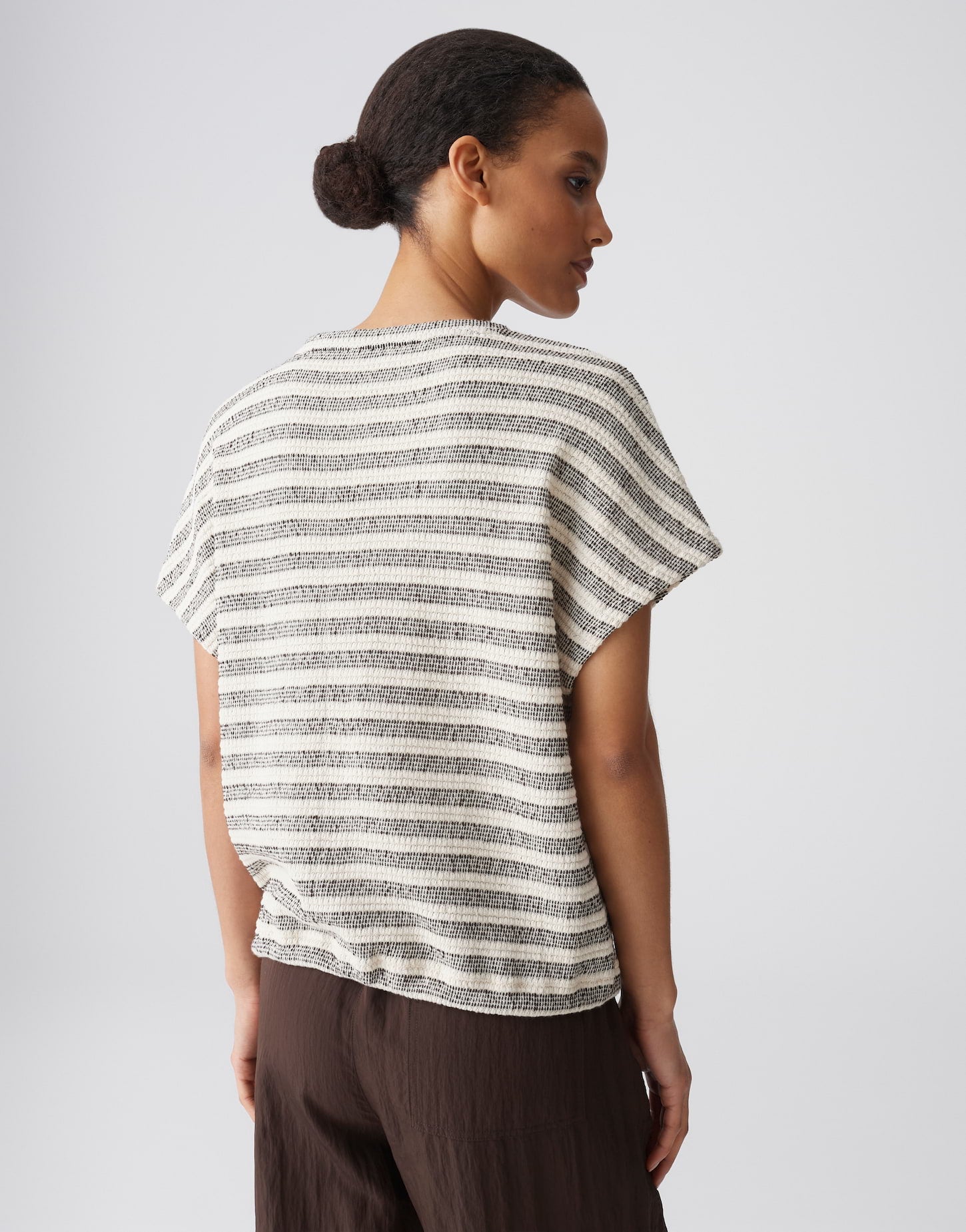 OPUS Jerseyshirt in Strick Optik Regular Fit Sedopa