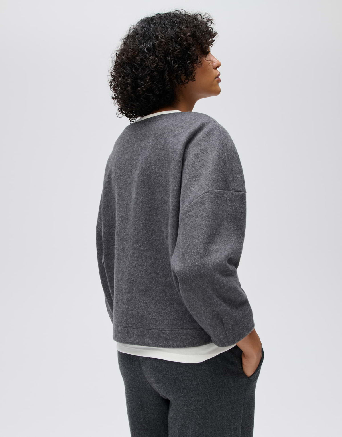 Sweatshirt mit weicher Textur Loose Fit Gussi