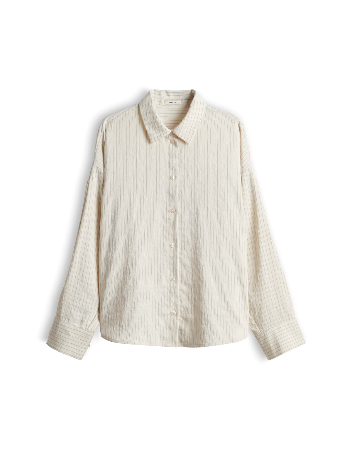 Oversized Hemdbluse mit Faltendetail am Ärmel Flui
