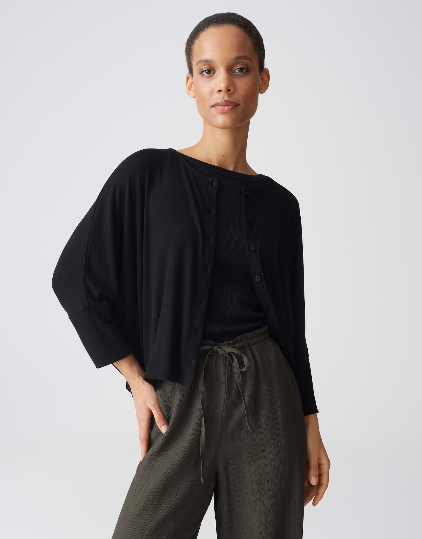 OPUS Weiche Shirtjacke Loose Fit Sigefi
