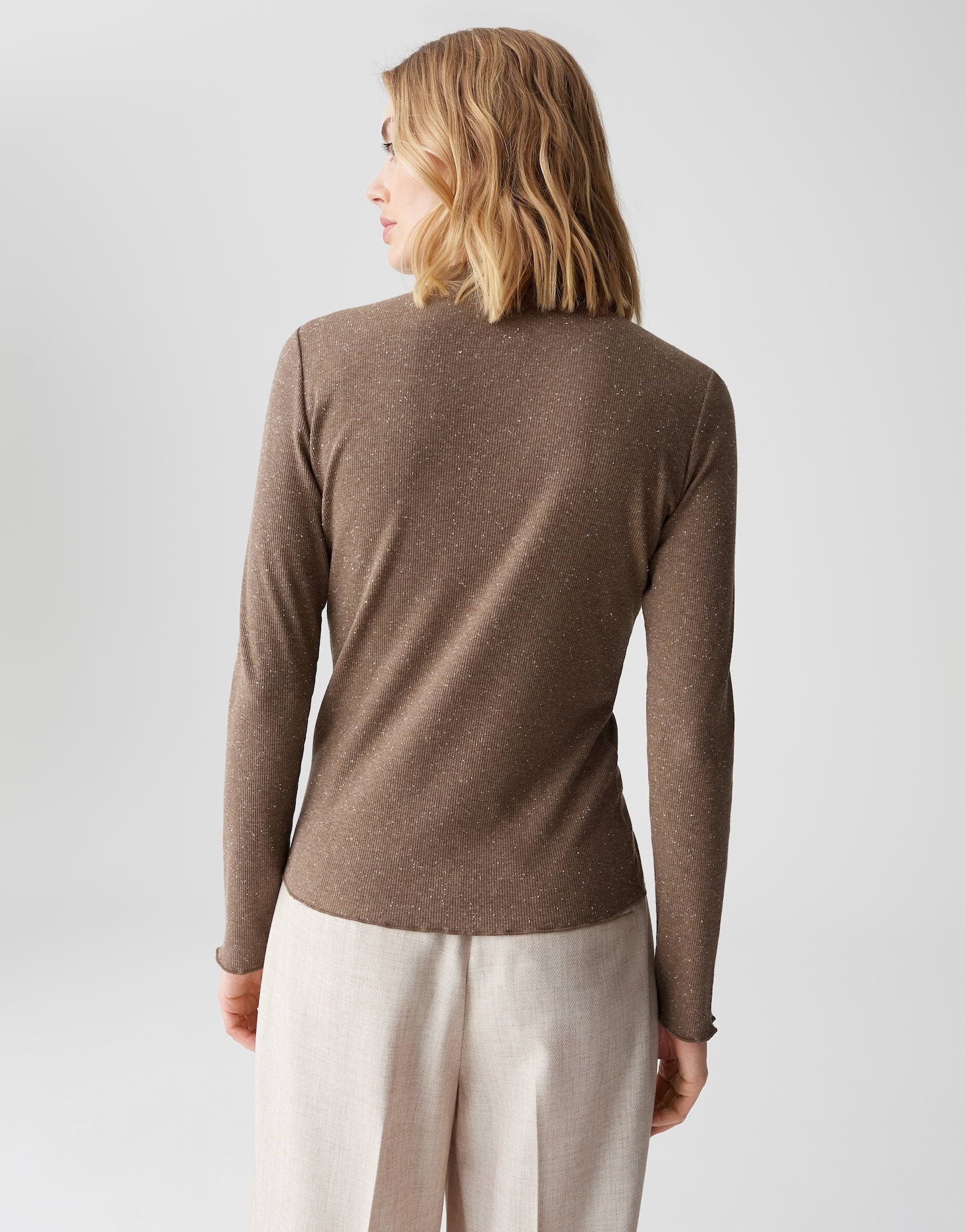 OPUS Slim Rippshirt Suhanna curly