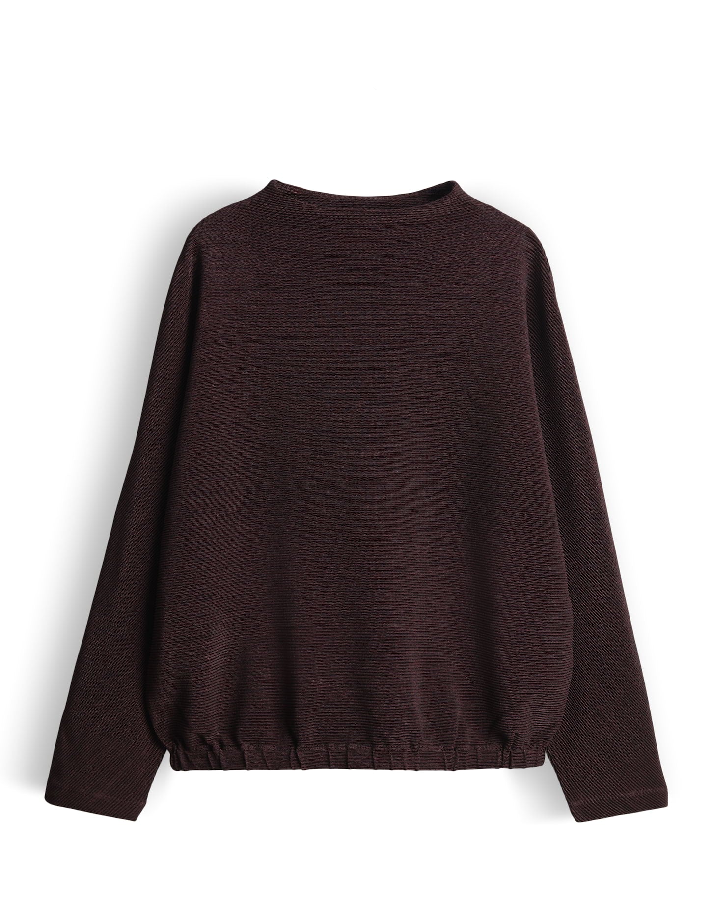 OPUS Loose geripptes Jerseyshirt mit Glanz Effekt Saglanz