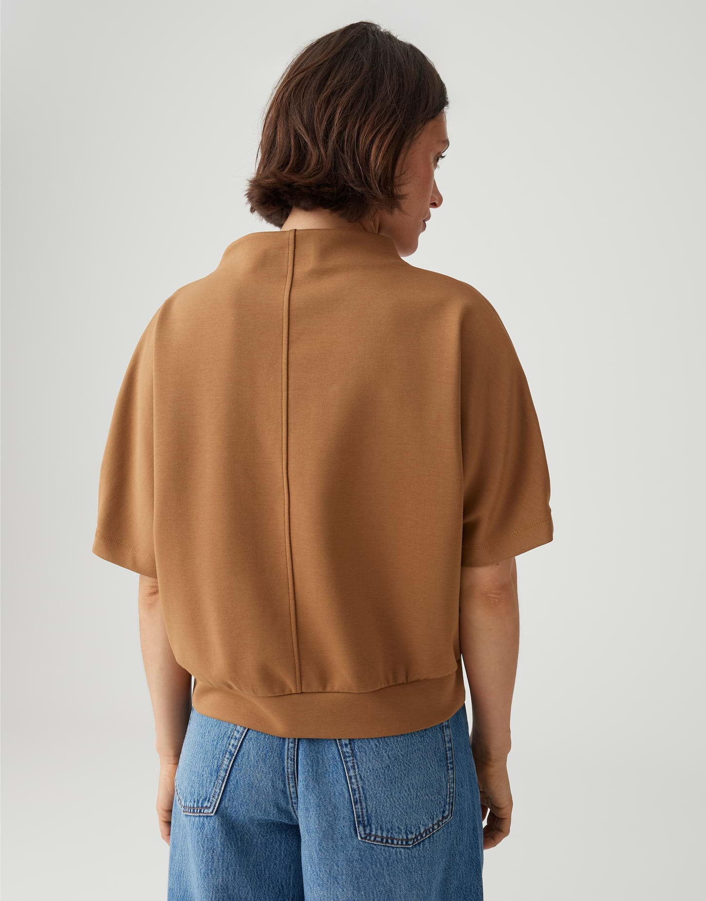 OPUS Sweatshirt mit drapierten Faltendetail Regular Fit Golli