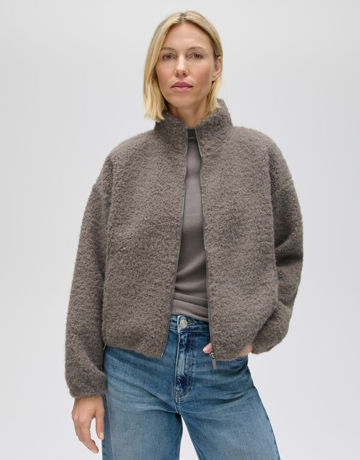 Blousonjacke aus Teddyfell Regular Fit Gollimer