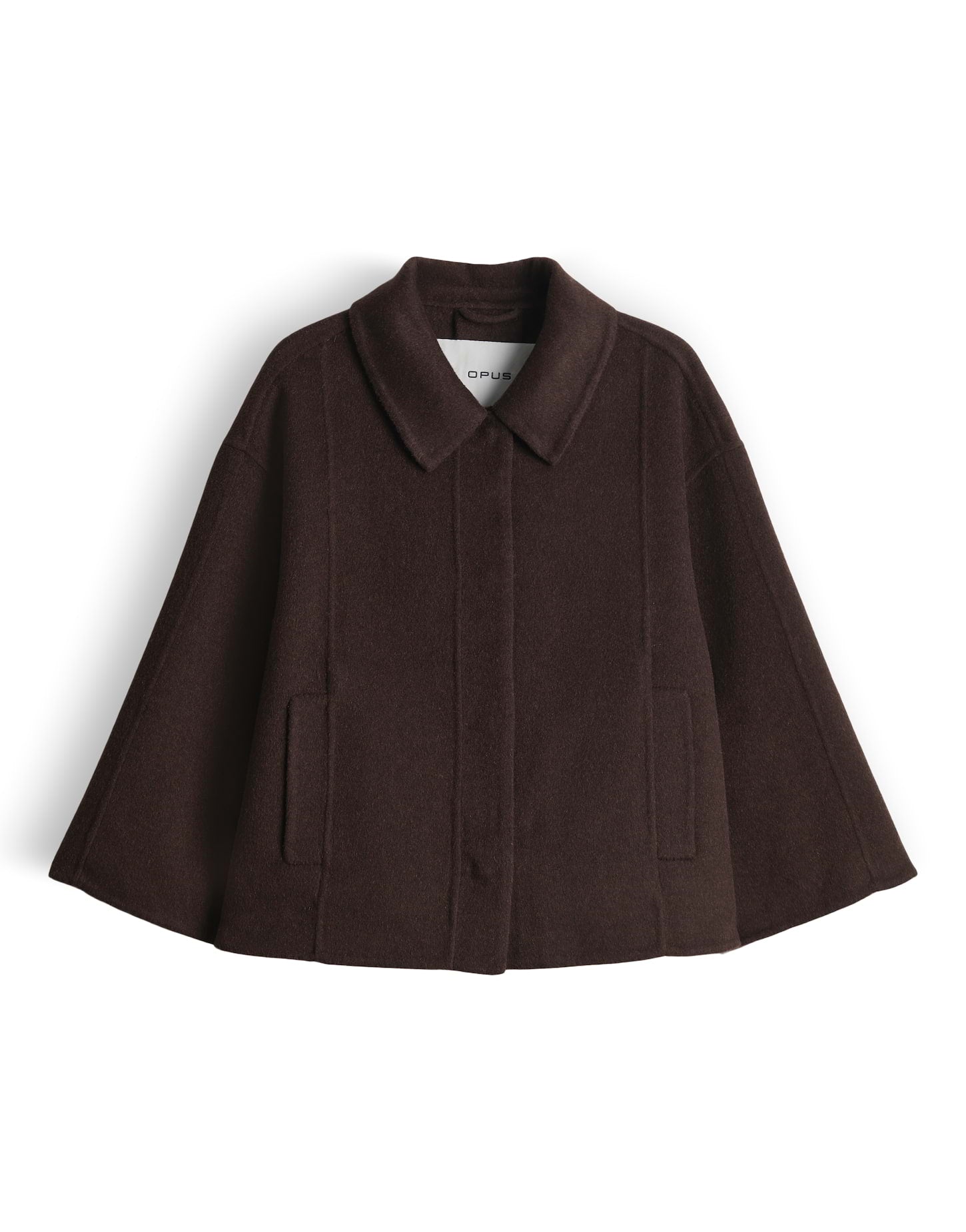 OPUS Verkürzte Wolljacke im Cape Schnitt Regular Fit Haya