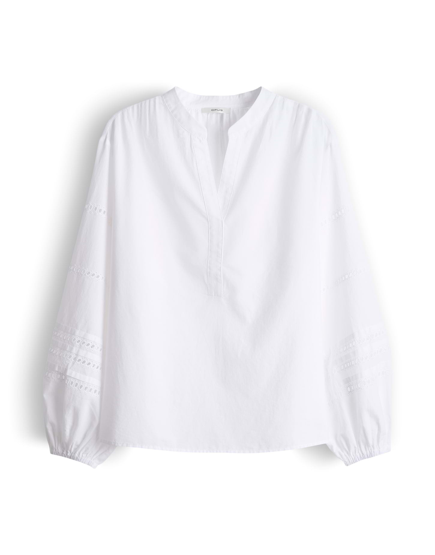 OPUS Tunikabluse mit Lochstickerei Loose Fit Filandra