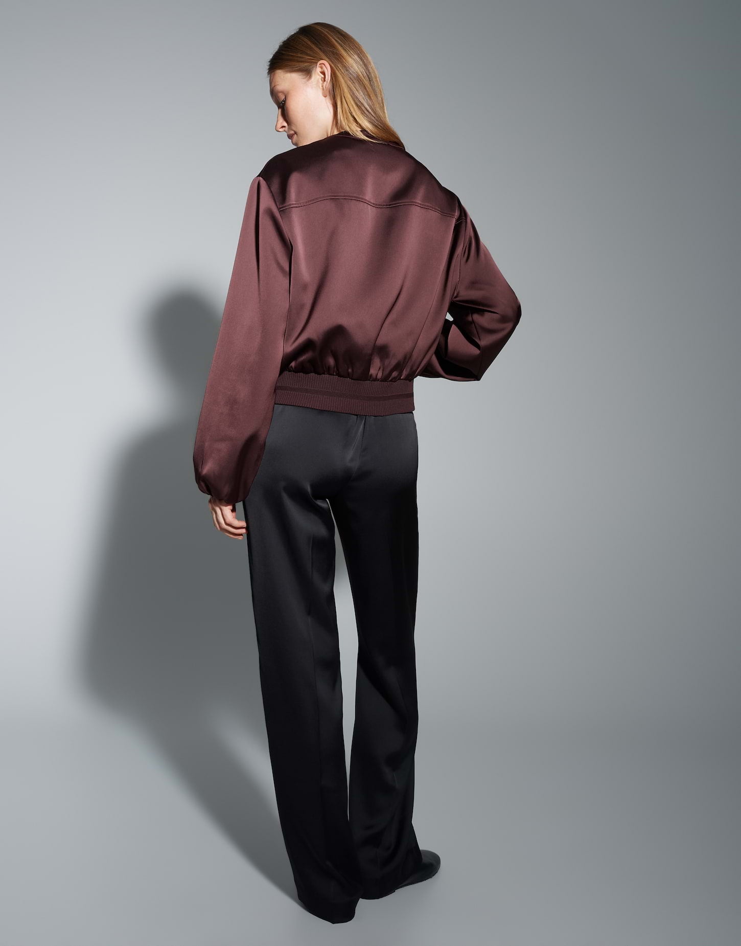 OPUS Regular Blousonjacke aus Satin Jupita