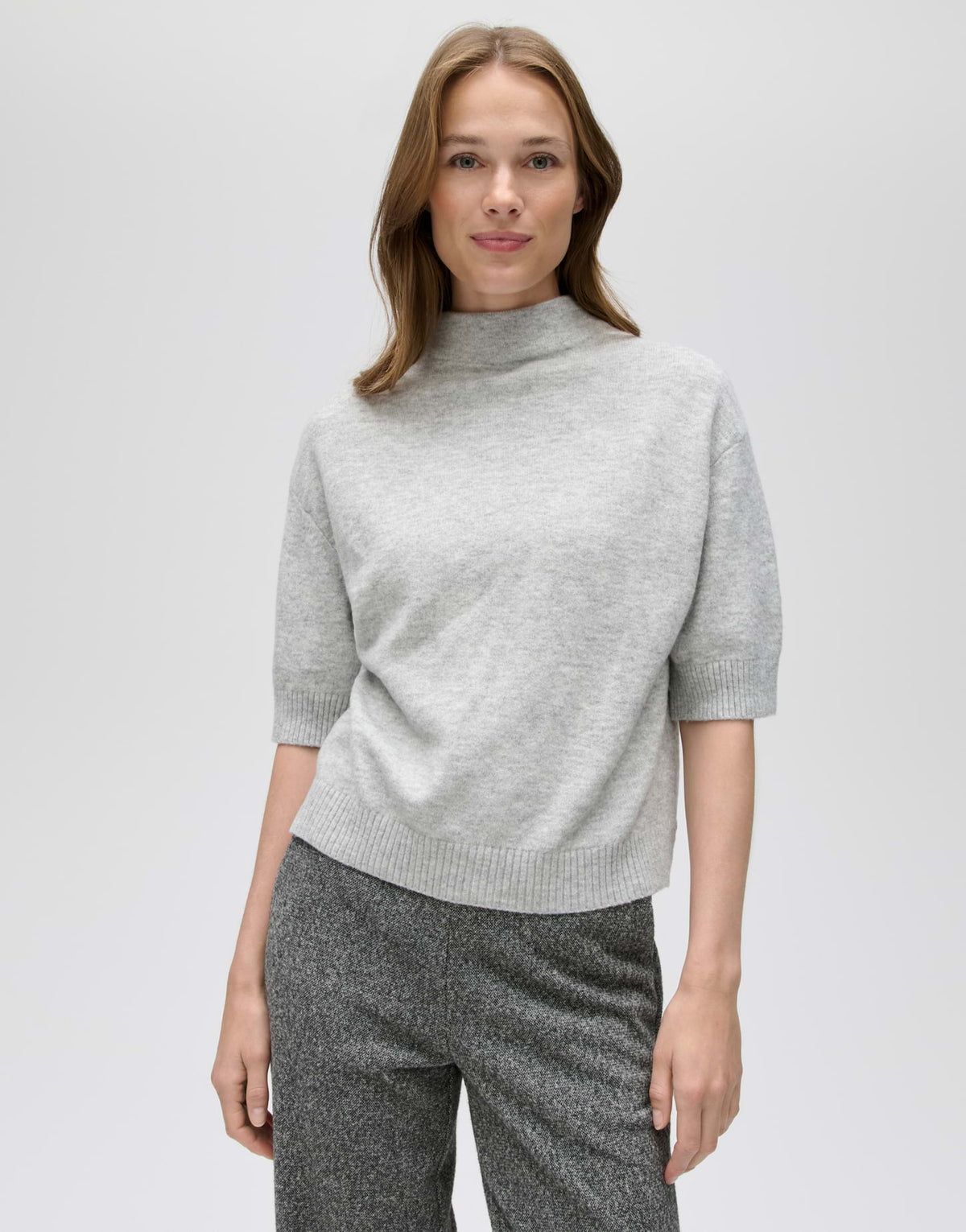 Boxy Strickshirt mit Woll Anteil Pifko