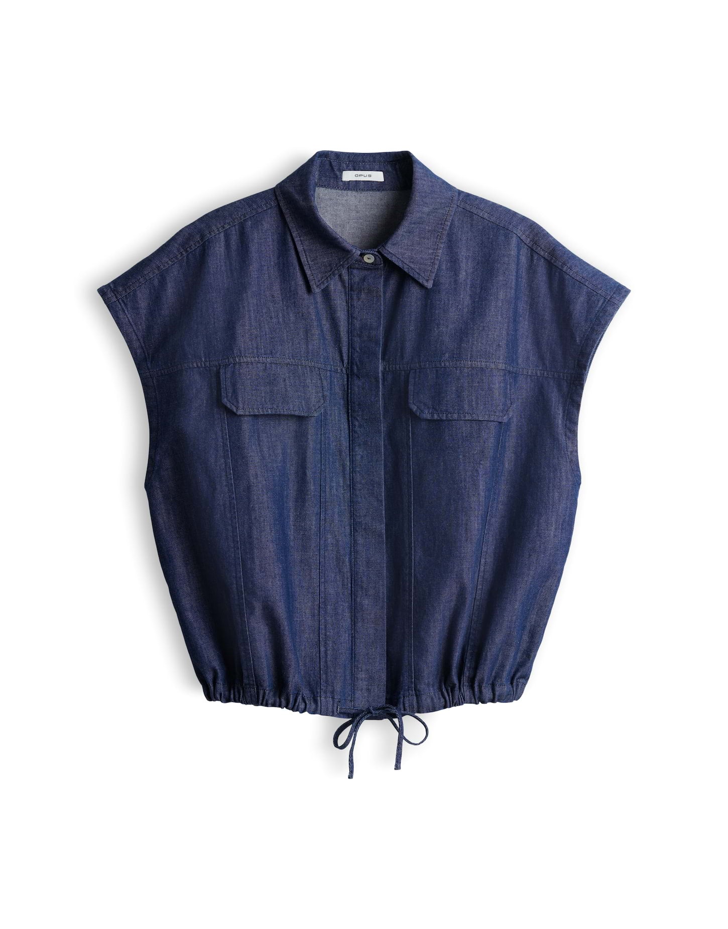 OPUS Chambray Bluse in Denim Look Regular Fit Fulisma