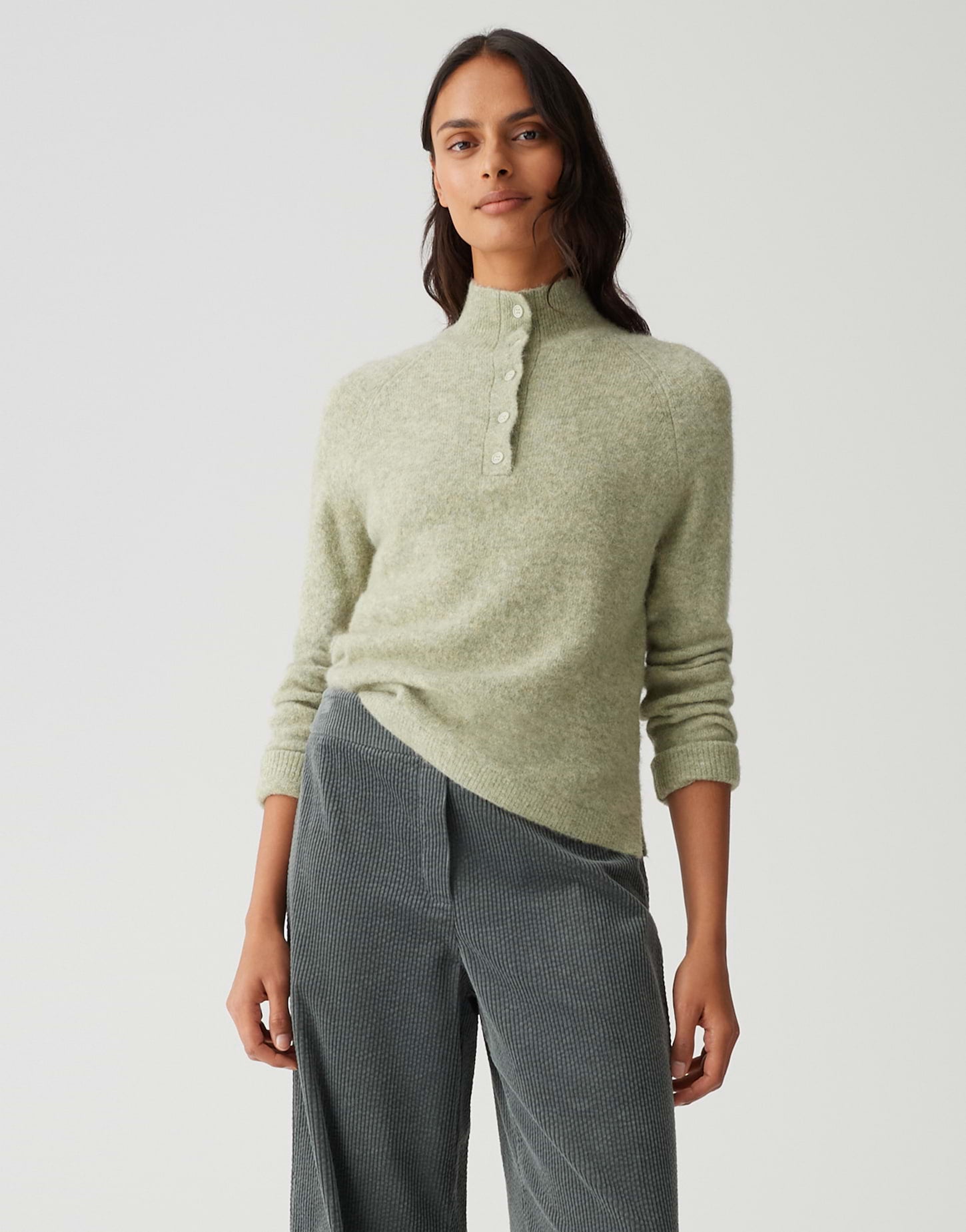 OPUS Slim Strickpullover Plutton
