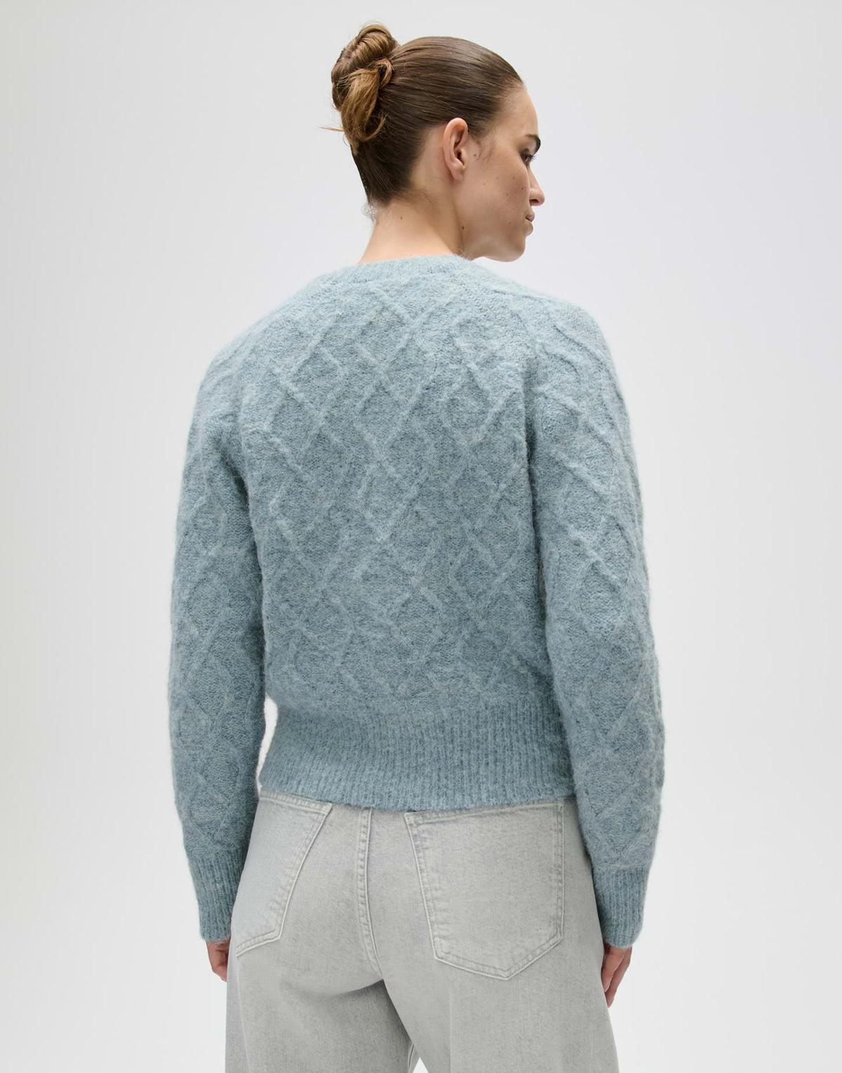Cardigan mit Zopfstrickmuster Slim Fit Dable