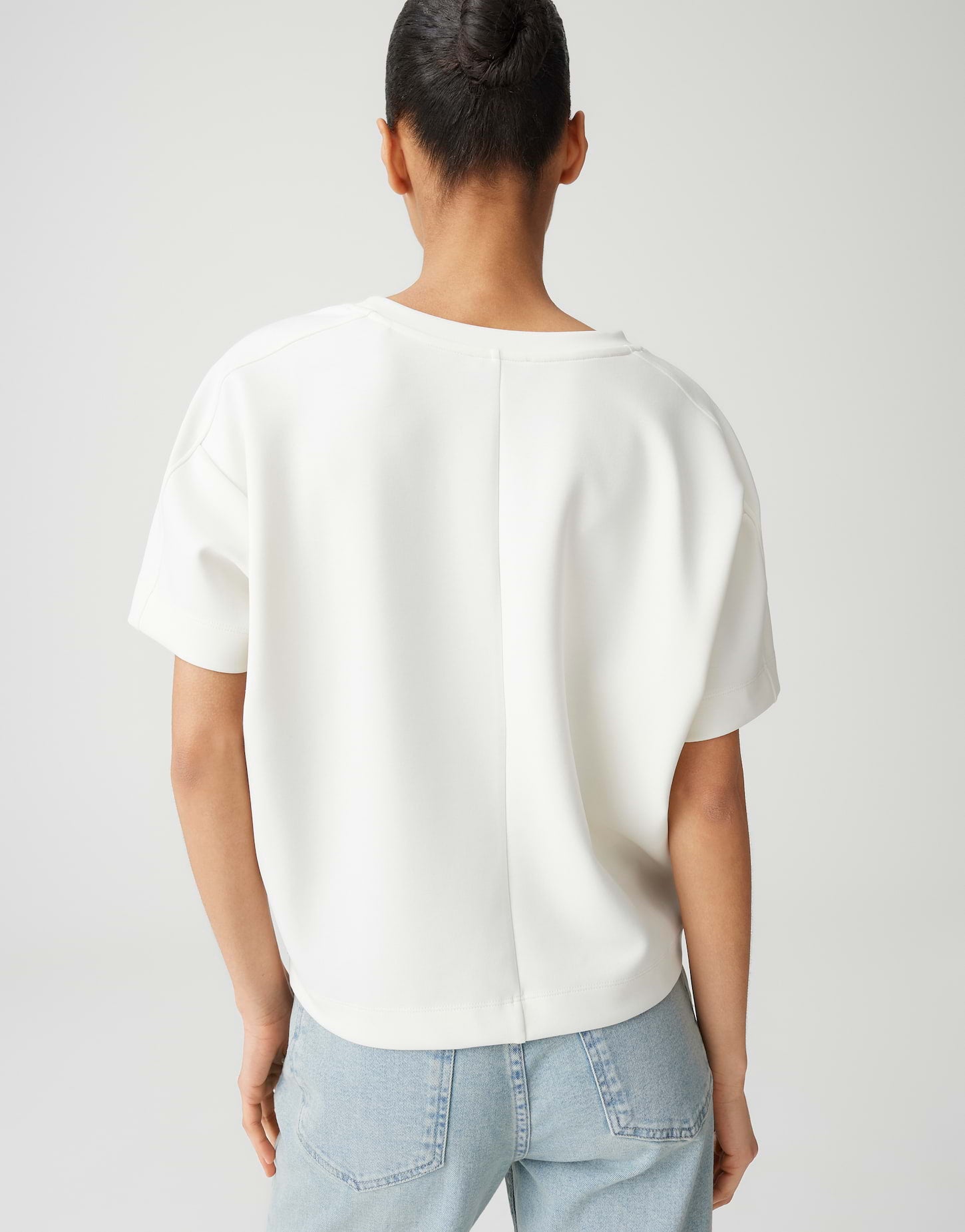 OPUS Samtig weiches Sweatshirt mit Fledermausärmel Regular Fit Gosa