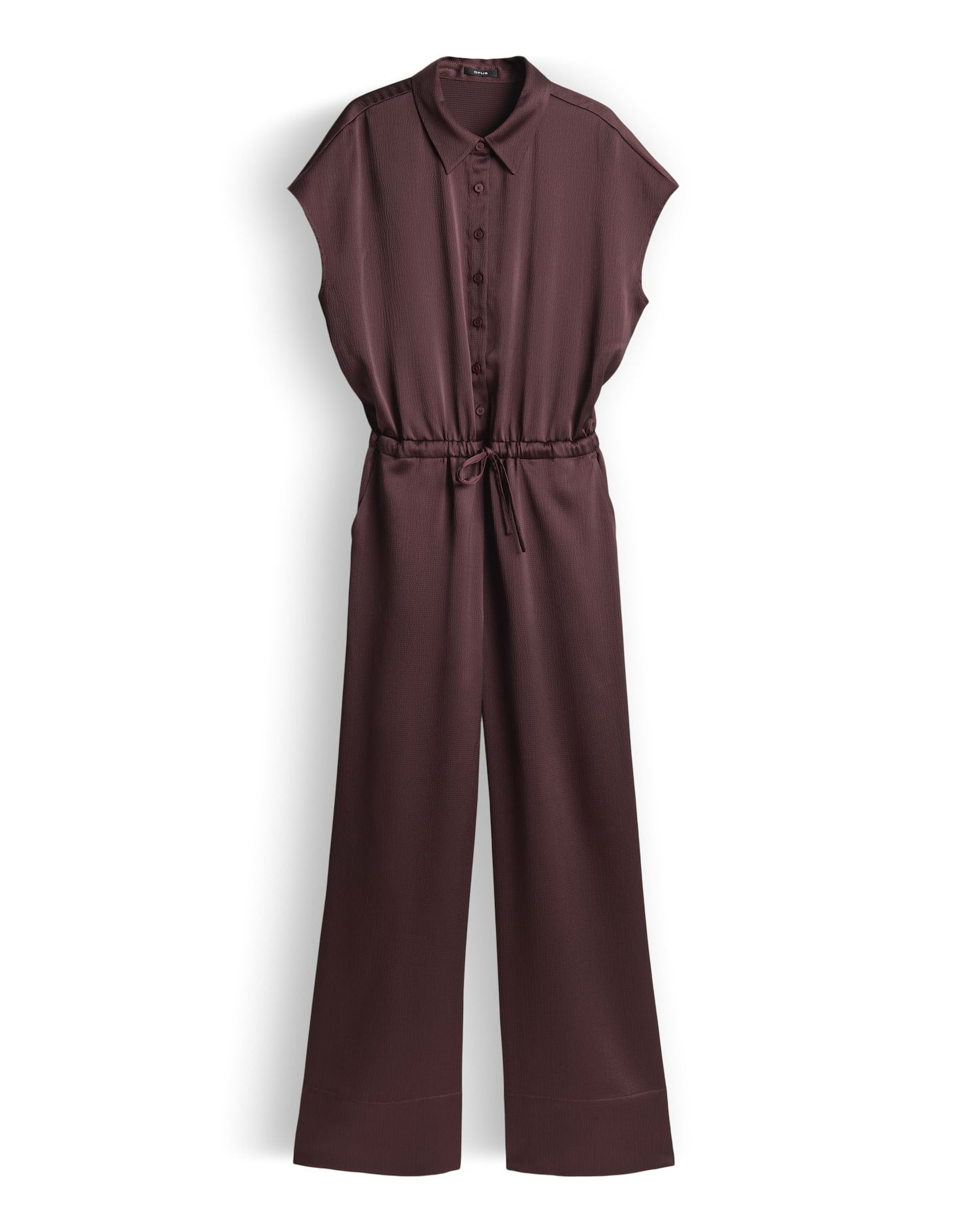 OPUS Satin Jumpsuit mit Crashoptik Mendie night