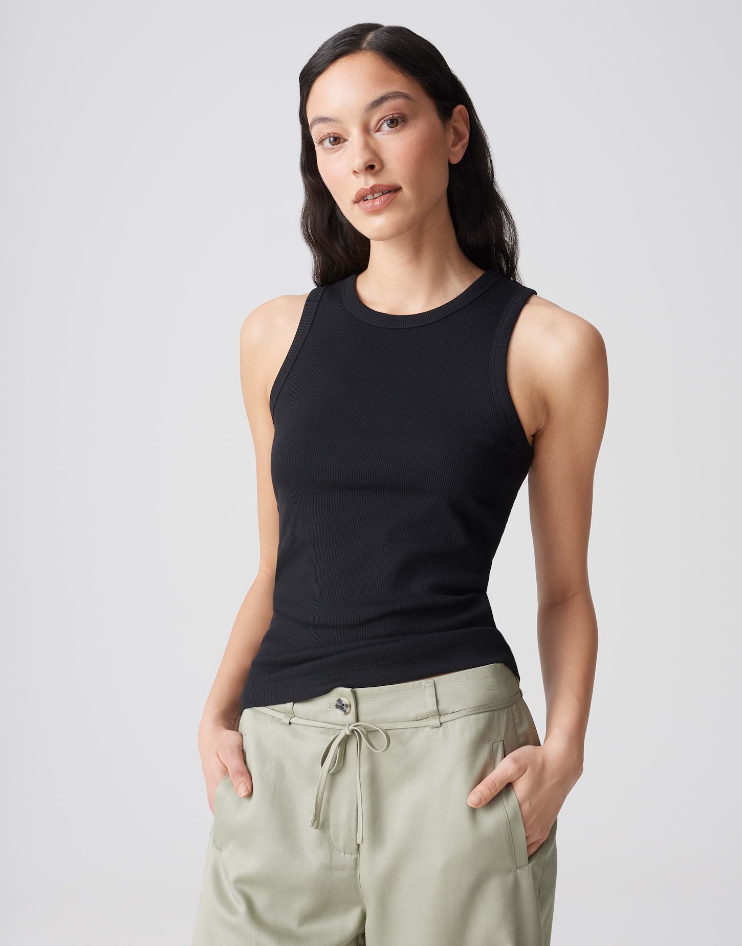 OPUS Slim Geripptes Tanktop Ilesso
